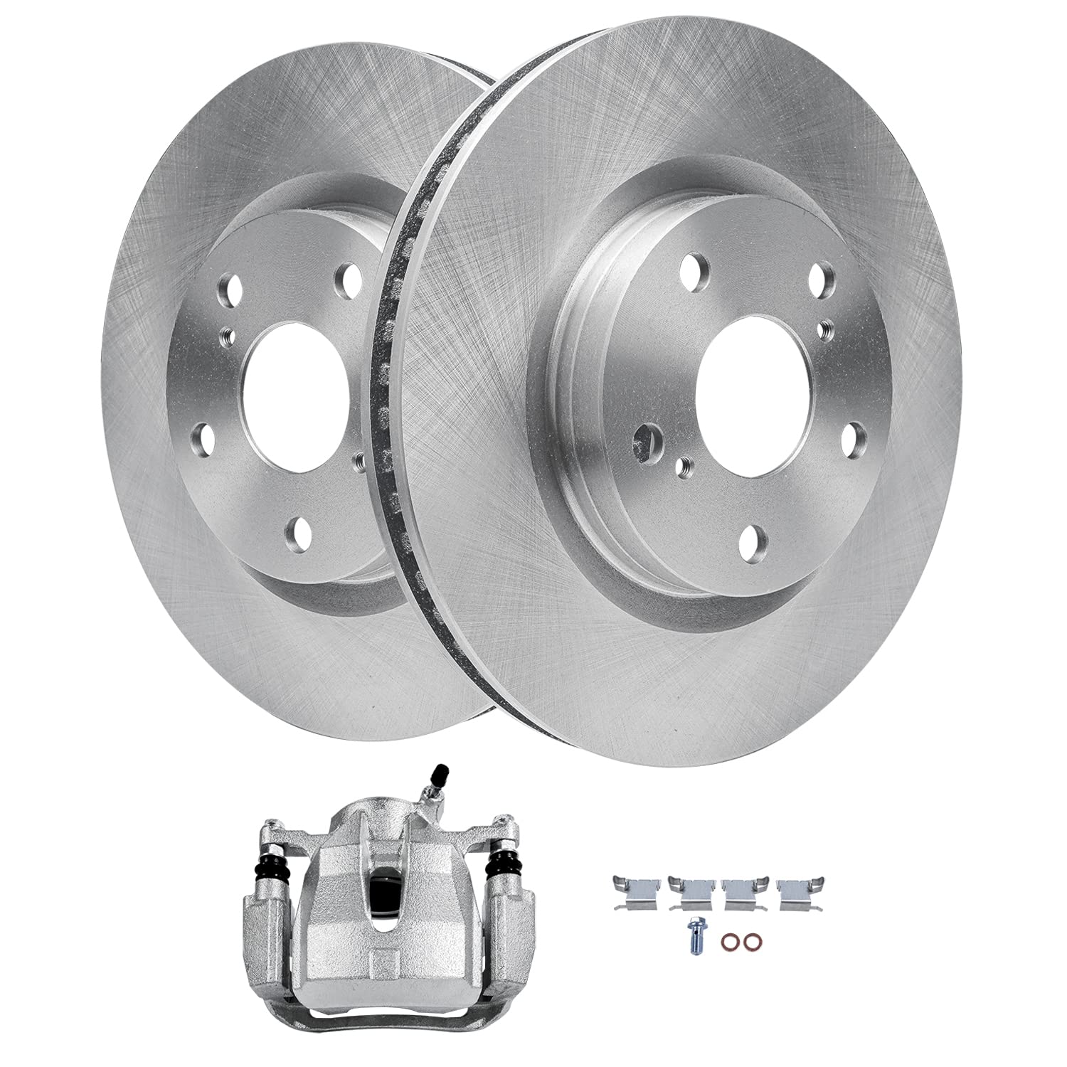 Detroit Axle - Front Disc Rotors Left Brake Caliper for RAV4 Matrix tC Vibe Mirai Corolla iM Replacement