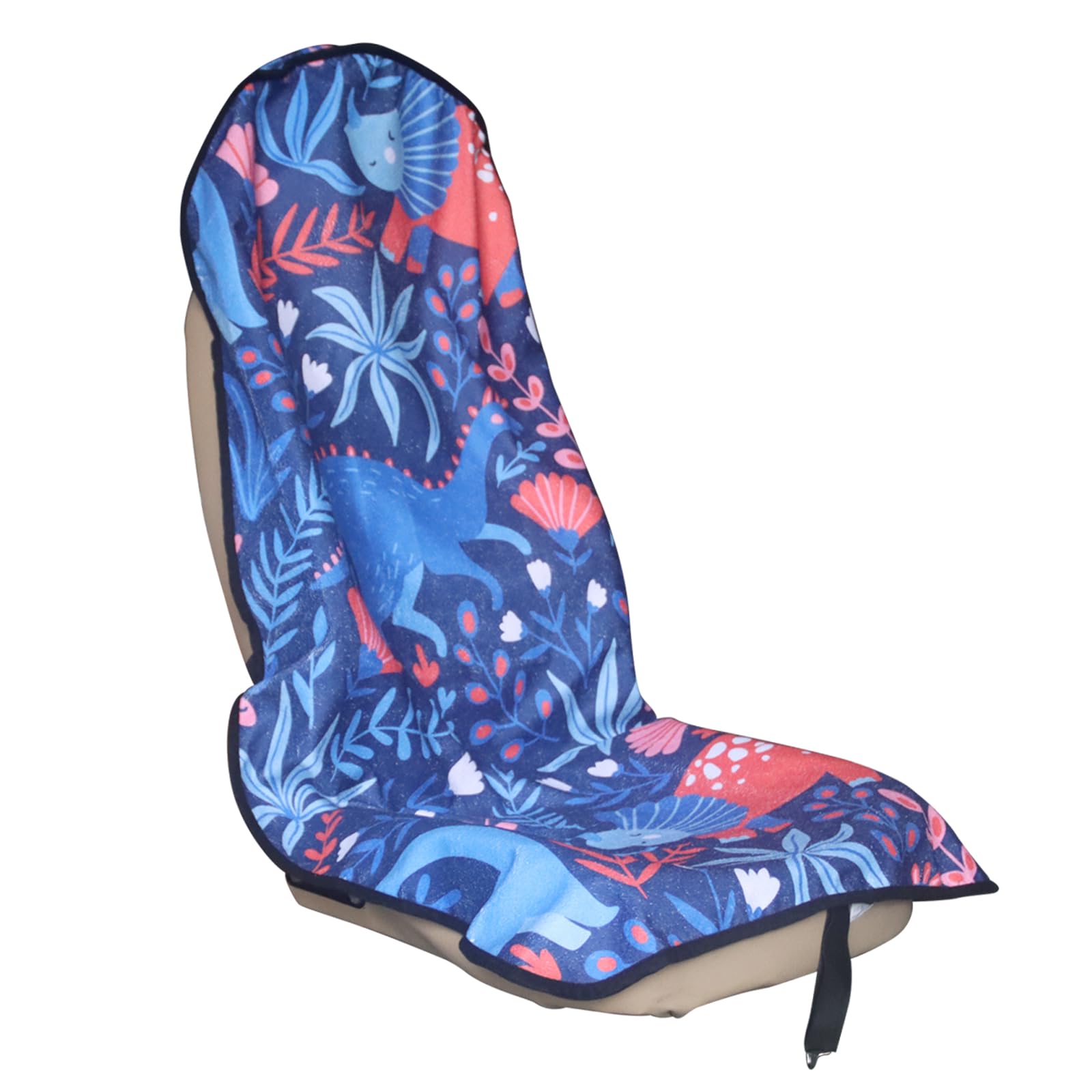 Loyagour Car Seat Cover Protector Front Seats,For Gym Workout,Running,Swimming,Beach And Hiking,Waterproof Sweat Towel Bucket Seat Covers For Trucks Suv Jeep (Dinosaur, 1Pcs)