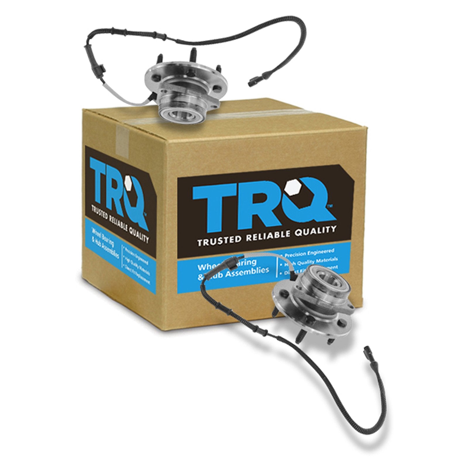 Trq Front Wheel Hub Bearings Assembly Set Compatible With 2000-2004 Ford F-150 2004 F-150 Heritage