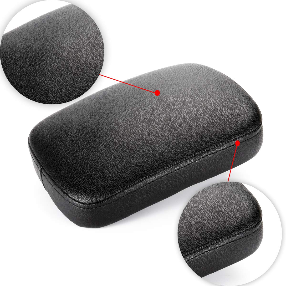 Lkv 10.63 '' Motorcycle Pillion Passenger Pad Seat Rear Cushion With 8 Suction Cups Replacement For Harley Sportster 883 1200 Dy