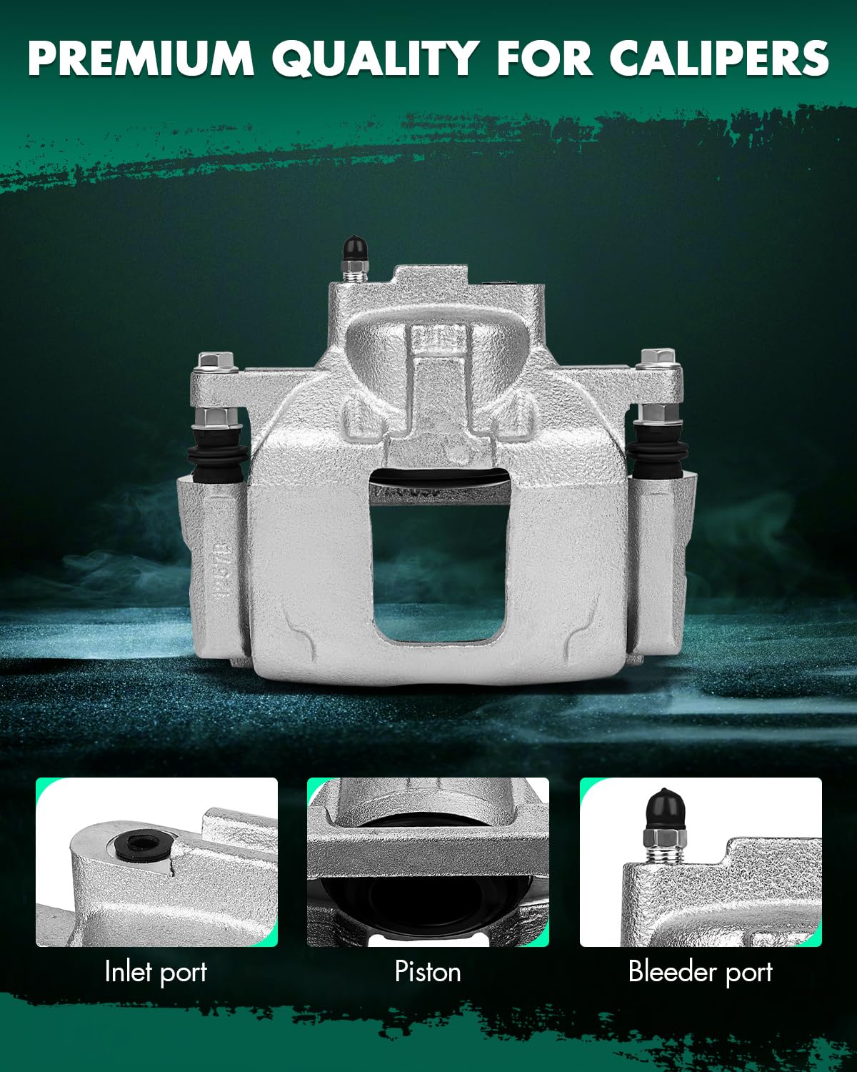 Scitoo Front Left+Right Brake Calipers With Bracket 18B5045 18B5044 Compatible For Chrysler 2008-2012 For Dodge 2007-2016 For Je