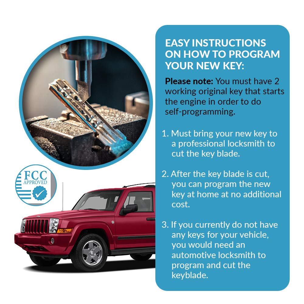 Keyless2Go Replacement For Keyless Remote Head Key Fob 4 Button Kobdt04A And Oht692427Aa (1 Pack)