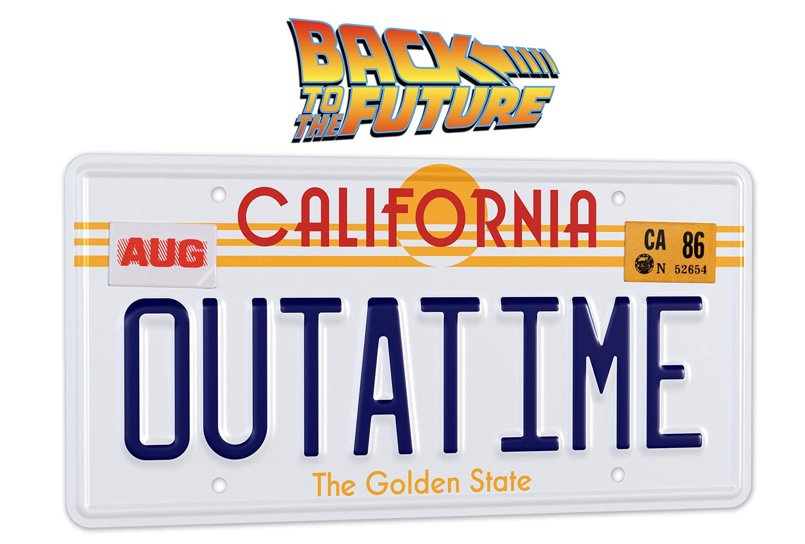 Doctor Collector Collectable Outatime Back To The Future License Plate Replica