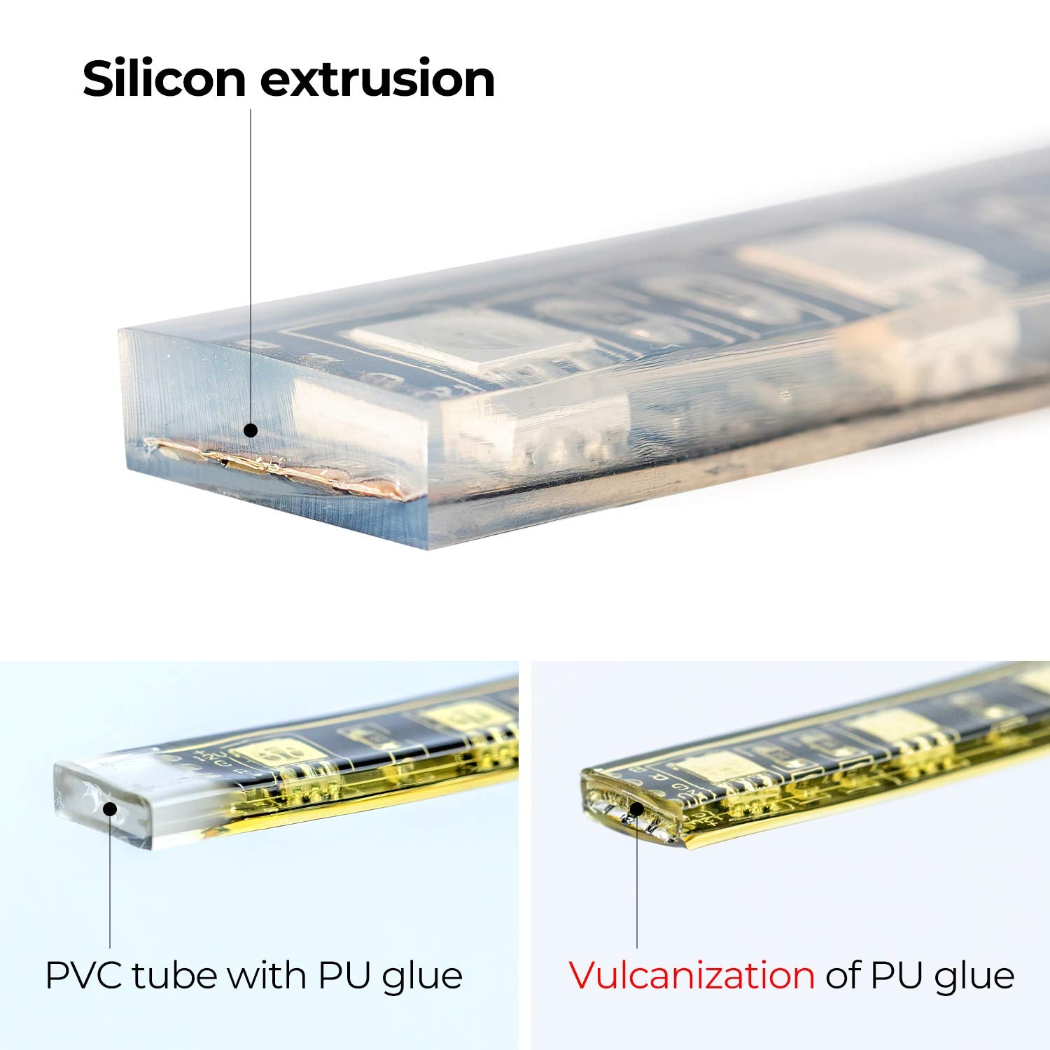 DITRIO 2pcs 2-Feet Underglow RGB Neon LED Light Strips DC 12V for Motorcycles Trikes Trailers Golf Carts ATVs UTVs, SPT-24IN