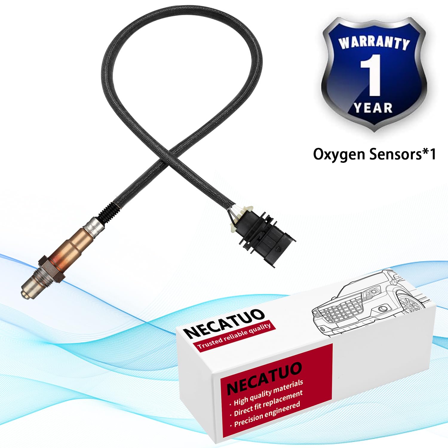 Necatuo 234-4529 Upstream O2 Oxygen Sensor Heated Air Fuel Ratio Compatible With Chevrolet Cruzebuick Encore Trax Volt Chevy Son