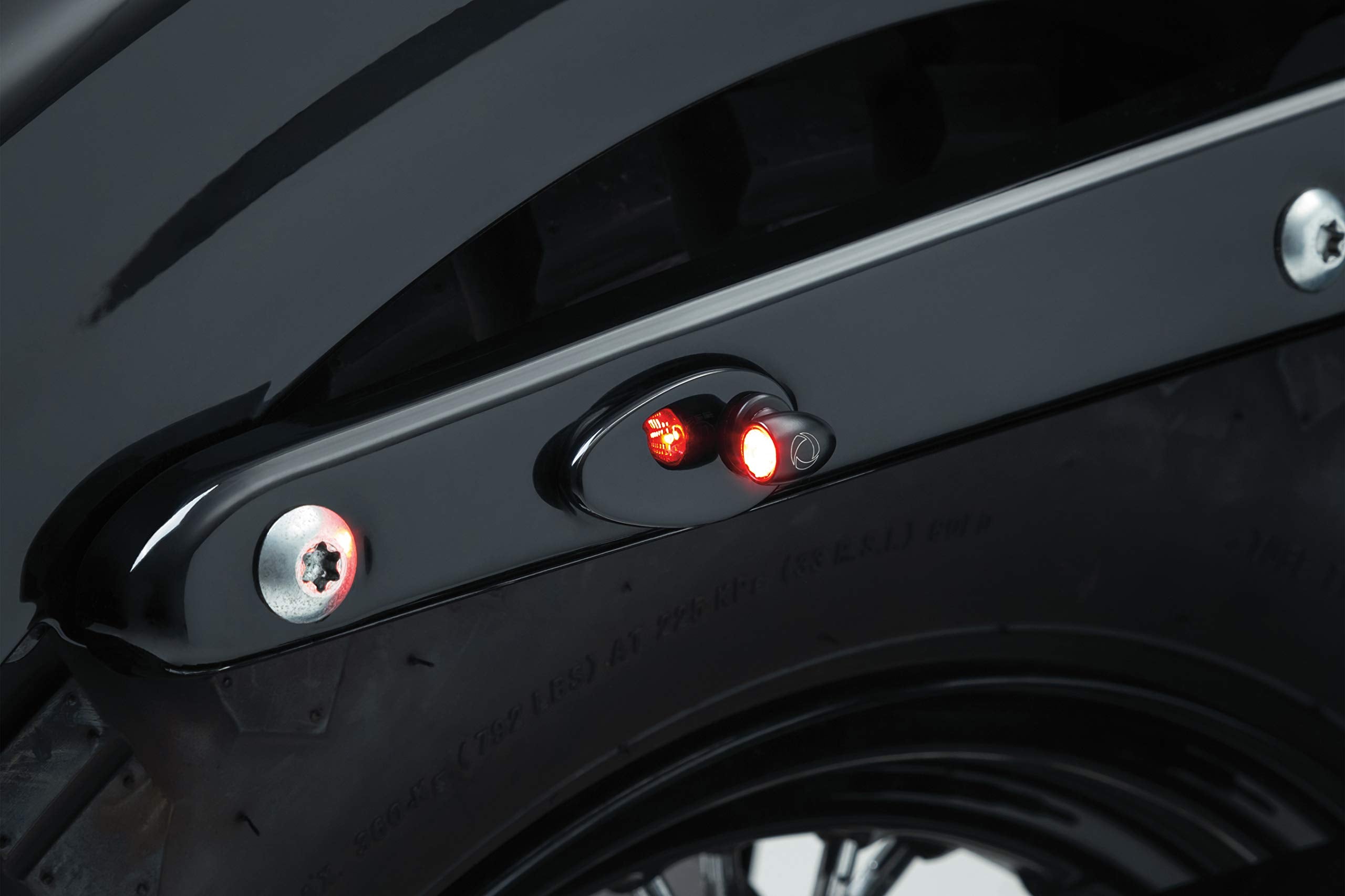 Kuryakyn-2575 Motorcycle Lighting, Red (Clear Lens)