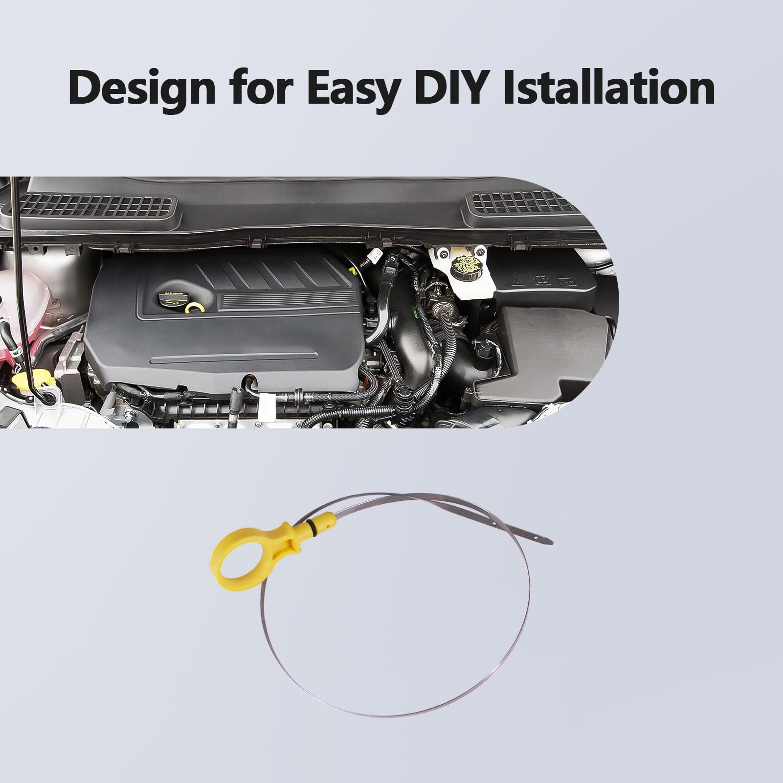 Engine Oil Level Dipstick Indicator Fits For Ford Edge Escape Explorer Focus Fusion Taurus, Lincoln Continental Mkc Mkt Mkx Mkz