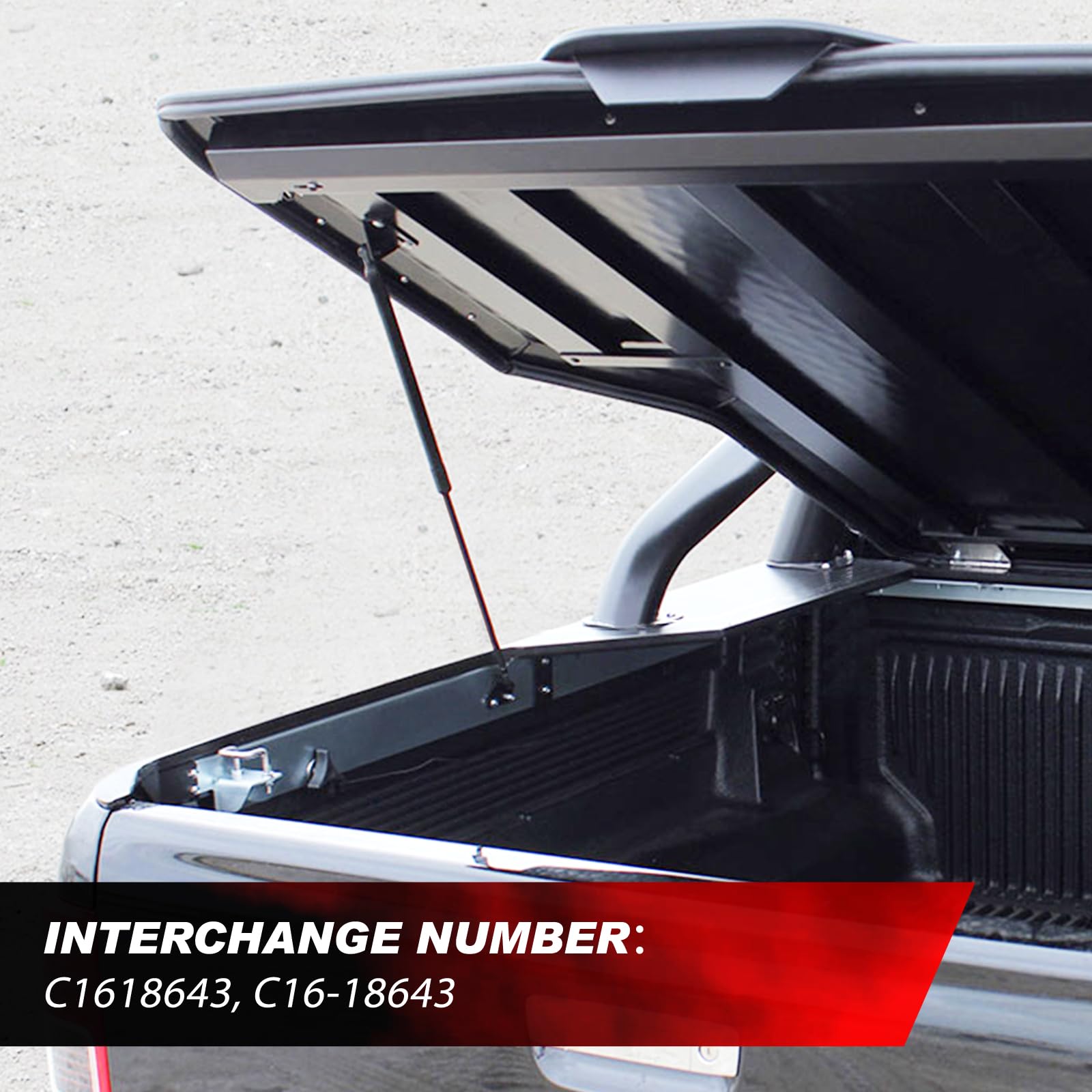 Iaqwe C1618643 24Inch 90Lbs/400N Gas Struts Shock Spring Lift Support For Tonneau Cover Heavy Duty Rv Bed Tv Cabinet Murphy Truc