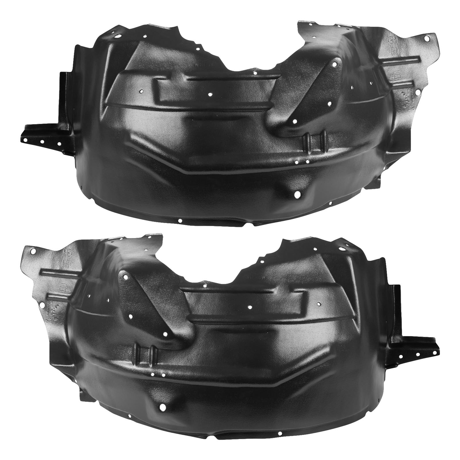 Trq Front Inner Fender Liner Set Compatible With 2004-2005 Ford F-250 Super Duty F-350 Super Duty Fo1250137 Fo1251137