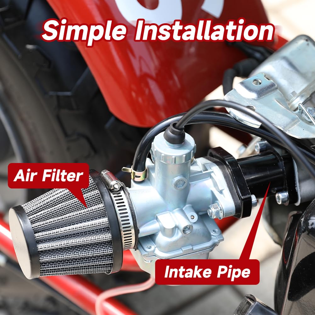 FVRITO Mini Bike 212cc Carburetor Throttle Cable Assembly Jets Kit for Predator 212 196cc 224cc Coleman CT200U BT200X CT200U-EX