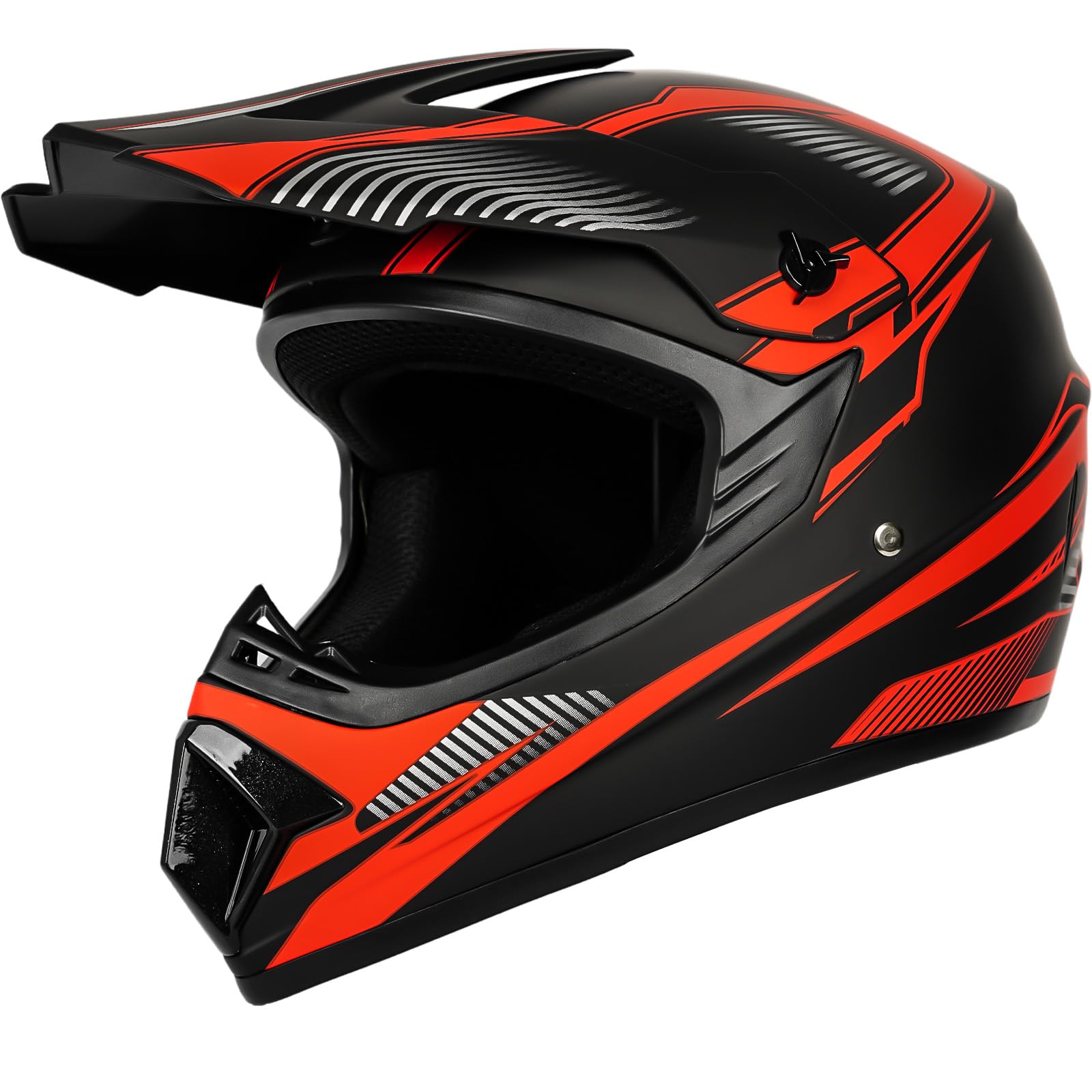 Yesmotor Youth Dirt Bike Helmet Set Includes Gloves, Goggles, Mask, Ideal Helmet For Kids 8-14, Premium Safety Gear For Dirt Bik