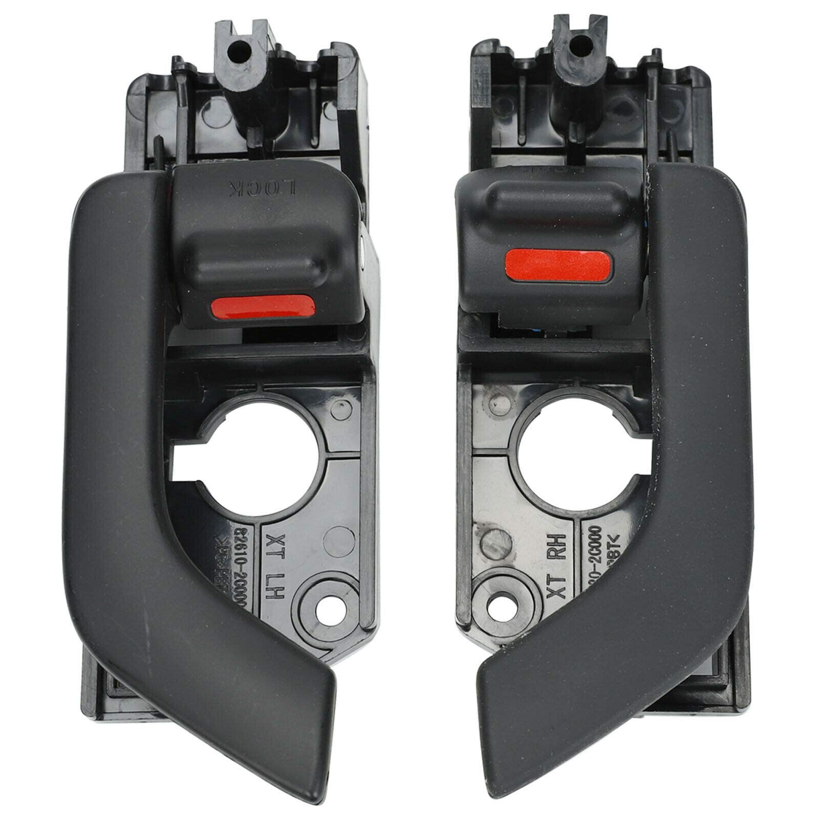 Baclaugh Pair Inside Door Handles Right & Left Replacement For 03-08 Hyundai Tiburon New 826202C000Lk 826102C000Lk