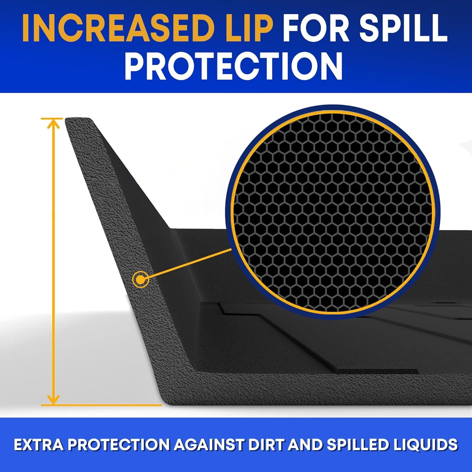 Premium Cargo Liner For Acura Mdx 2014-2020 - 100% Protection - Custom Fit Car Trunk Mat - Easy-To-Wash & All-Season Black Cargo Mat - 3D Shaped Laser Measured Trunk Liners For Acura Mdx 2014-2020.