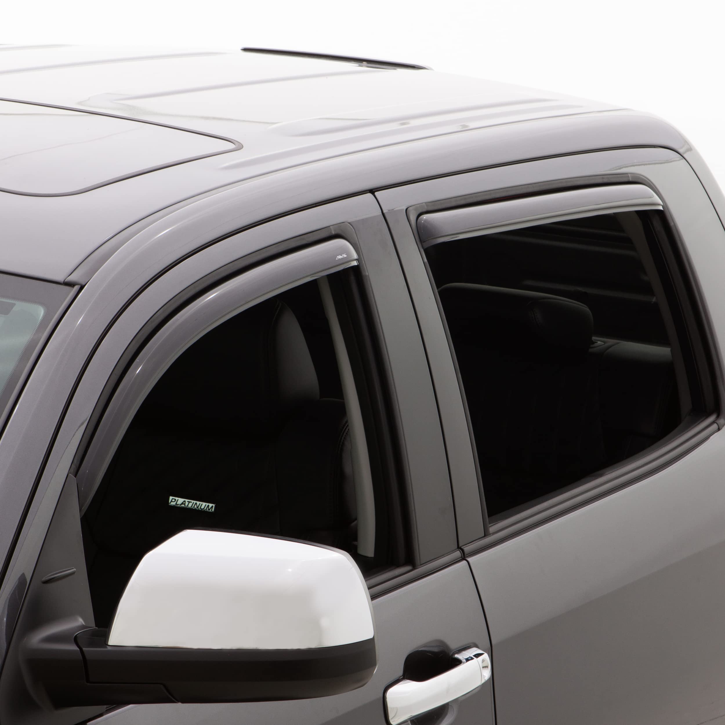 Auto Ventshade [Avs] 194818 In-Channel Ventvisor | 2019 - 2023 Ram 1500 Crew Cab - Smoke, 4 Pc.