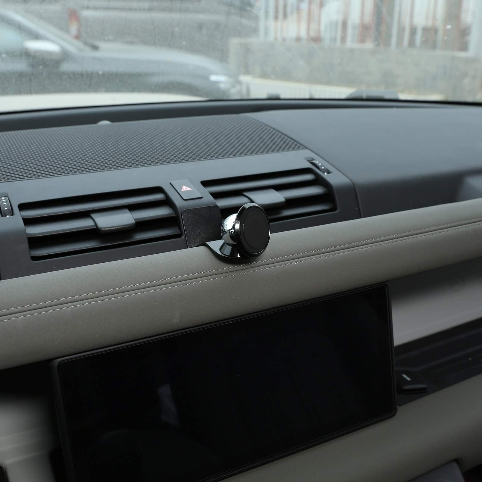 CHEYA Alumium Alloy Car Interior Center Console Dashboard Main Co-Pilot Air Vent Mobile Phone Holder for Land Rover Defender 110