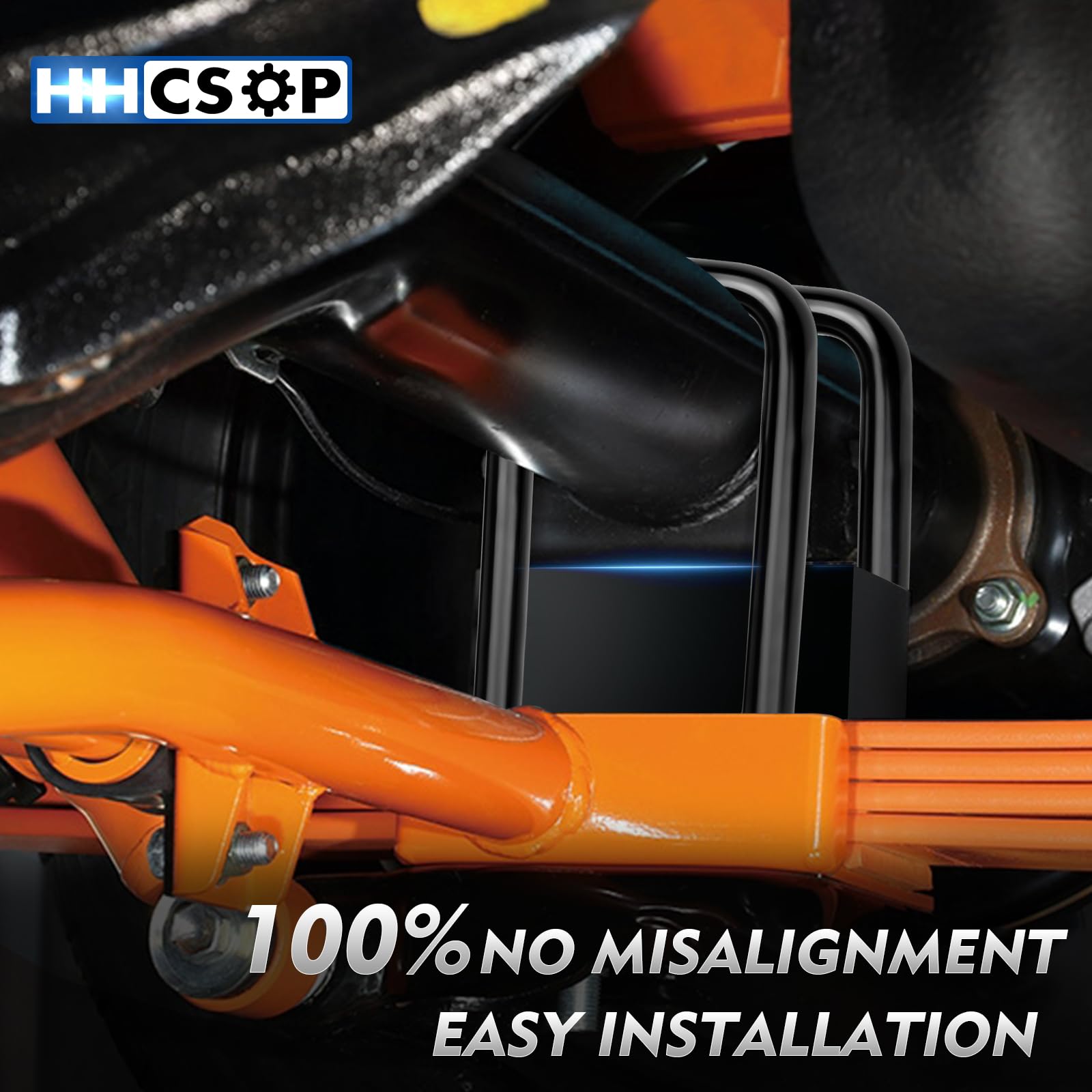 HHCSOP 2'' Rear Lift Block Kit for F150, 2 inch Rear Leveling Lift Kits Compatible with 2004-2022 Ford F-150 2WD 4WD, with Exten