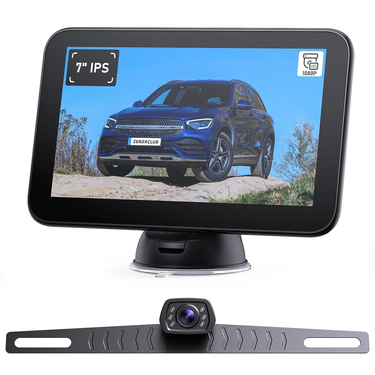Zeroxclub Wired Backup Camera Kit With 7'' Monitor, Hd 1080P Display For Car Truck/Pickup/Suv/Van/Rv, Night Vision Rear View Cam