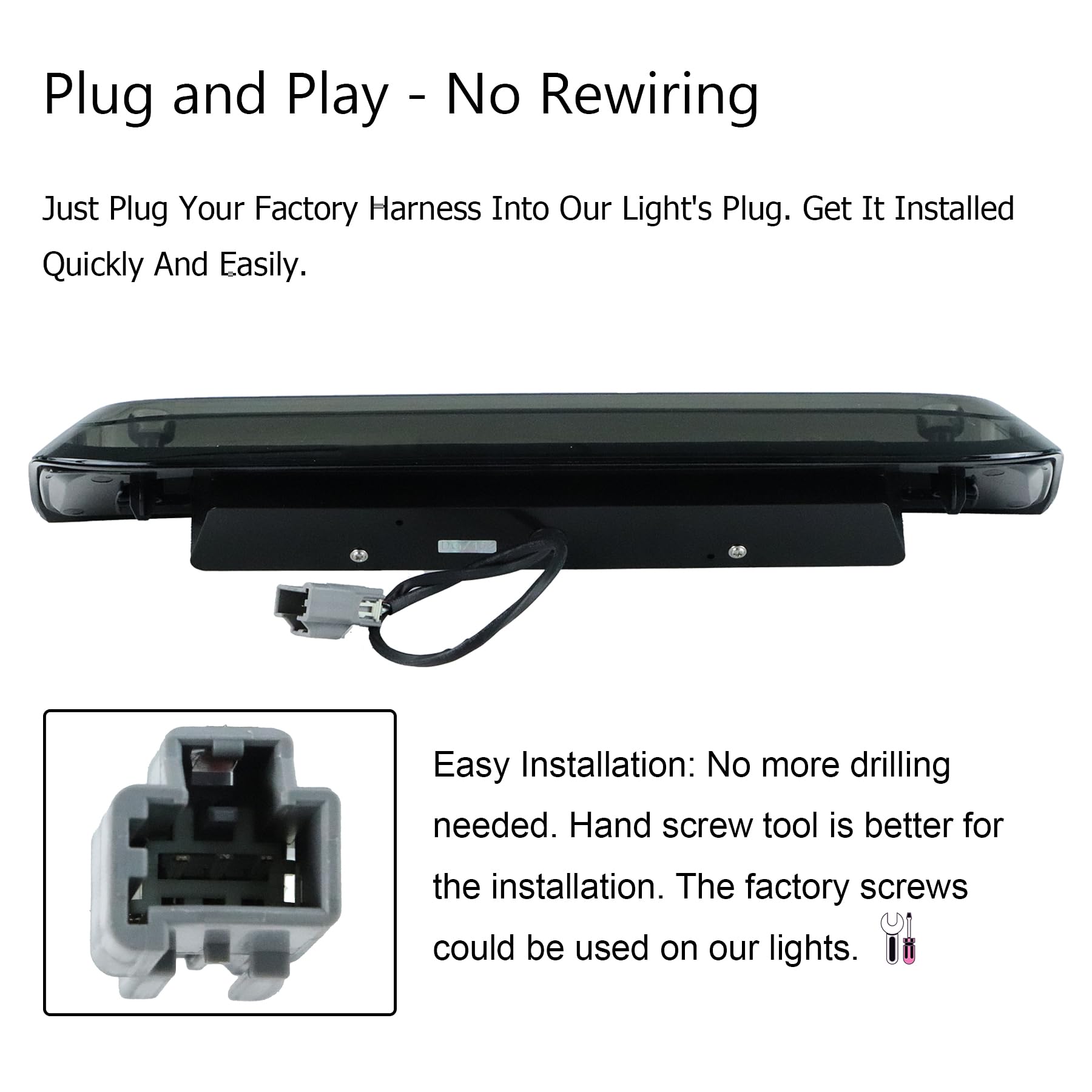 Tresound Led 3Rd Third Brake Light For 2014-2018 Chevy Silverado & Gmc Sierra 1500 2500 Hd 3500 Hd Rear High Mount Stop Cargo La