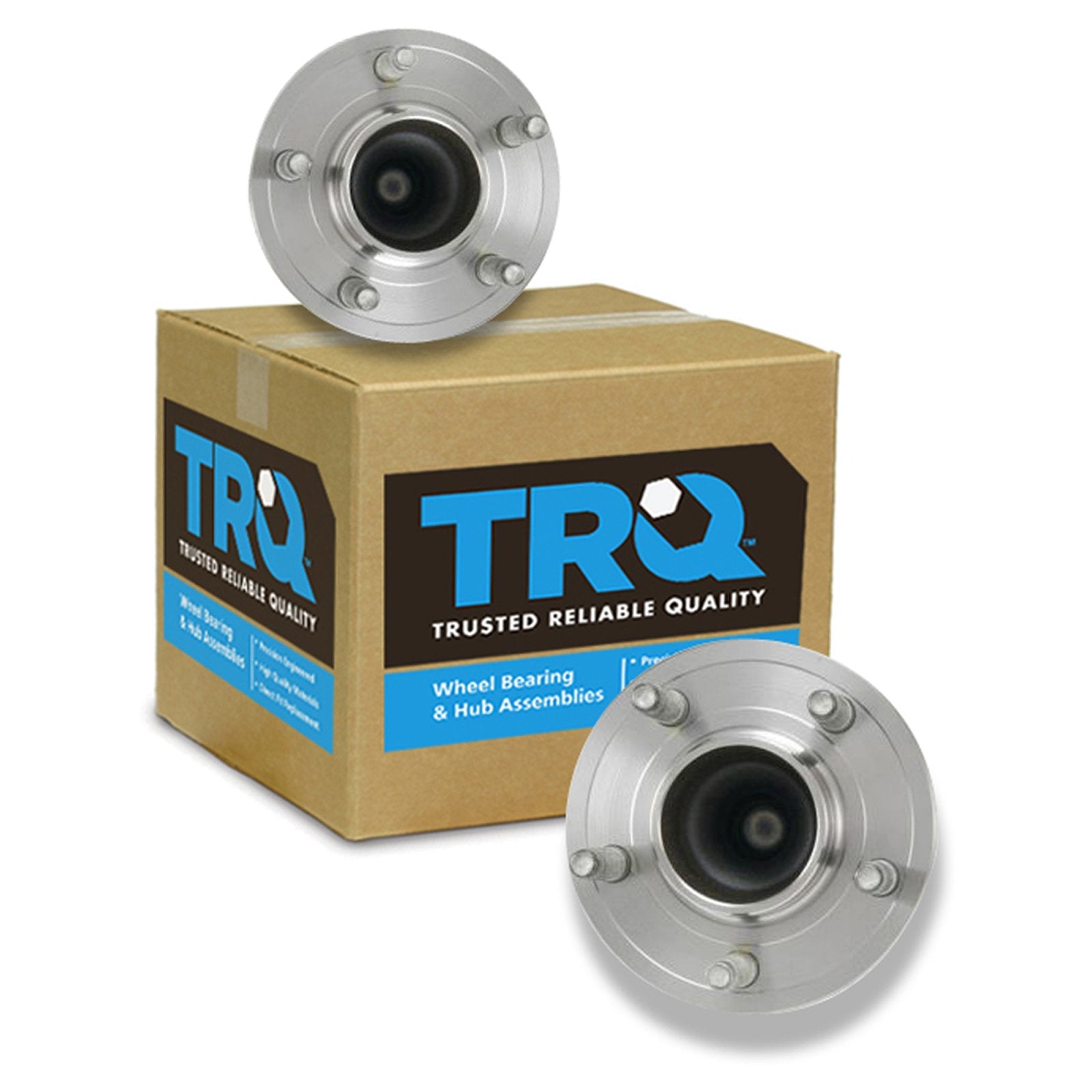 Trq Front Wheel Hub Bearings Assembly Set Compatible With 2005-2011 Ford Crown Victoria Lincoln Town Car Mercury Grand Marquis