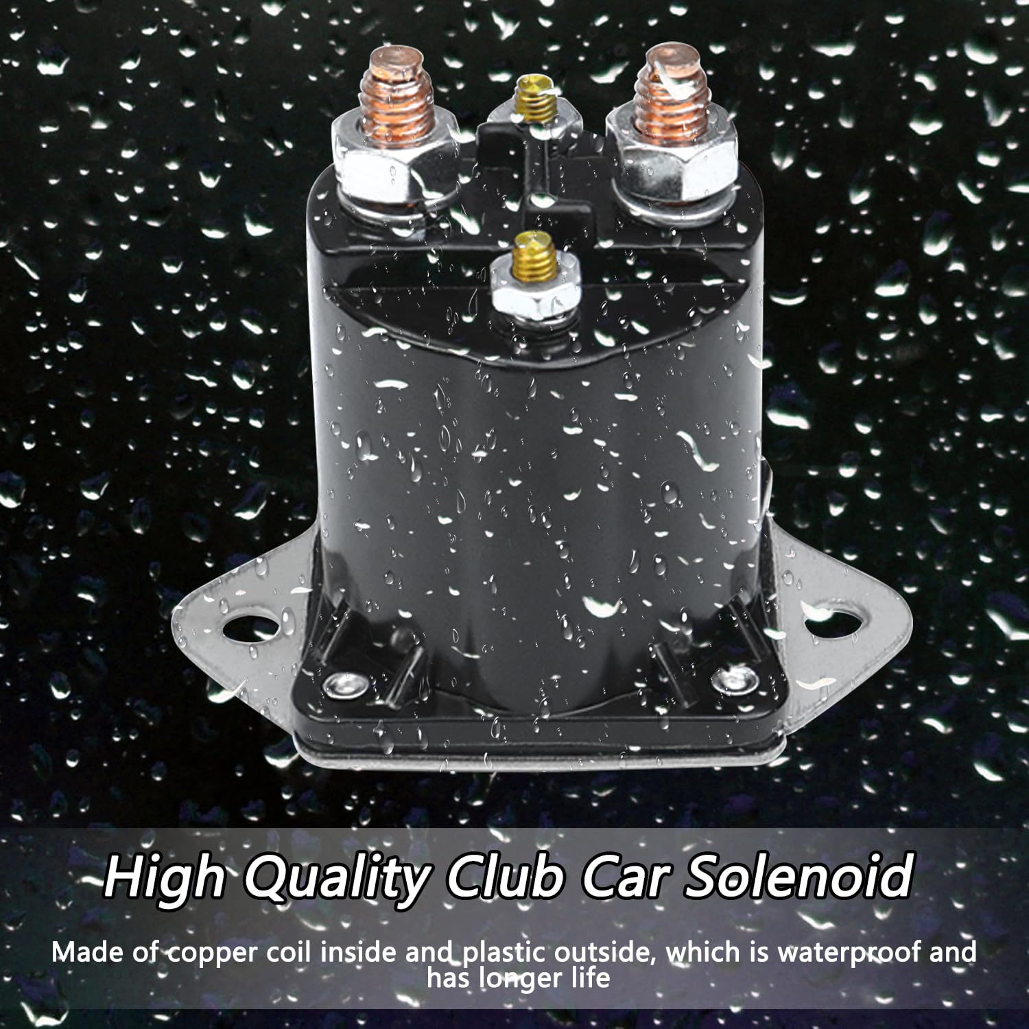 1013609 12V Golf Cart Solenoid Compatible With Club Car Ds & Precedent Gas 1984-Up Replace 1117, 1012275, 435-154, Lpl6003