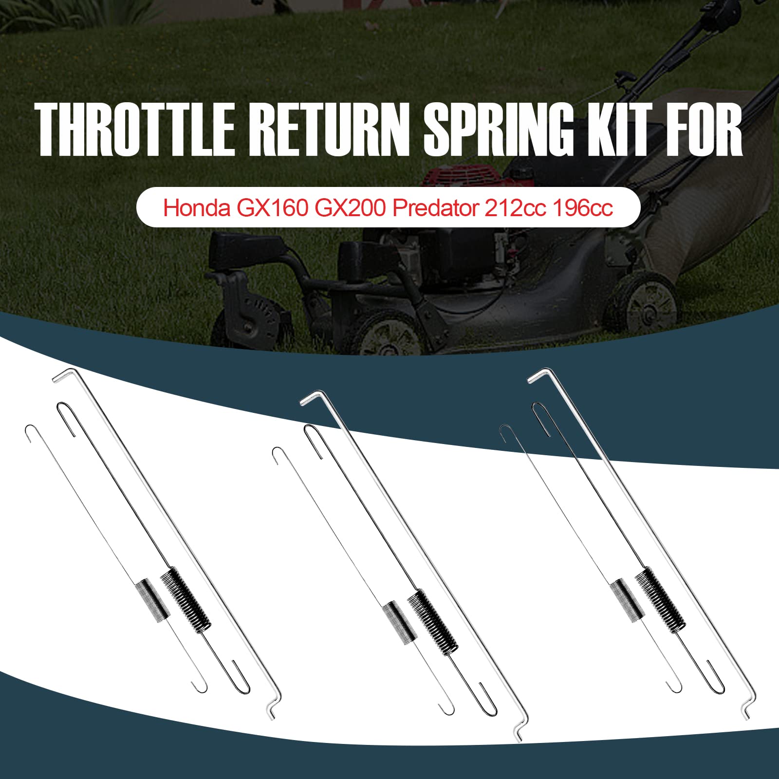 SOFO Carburetor Throttle Return Spring - Throttle Spring Return Kit (18 pcs) for GX160 GX200 Predator 212cc 196cc A5 Spring Kit