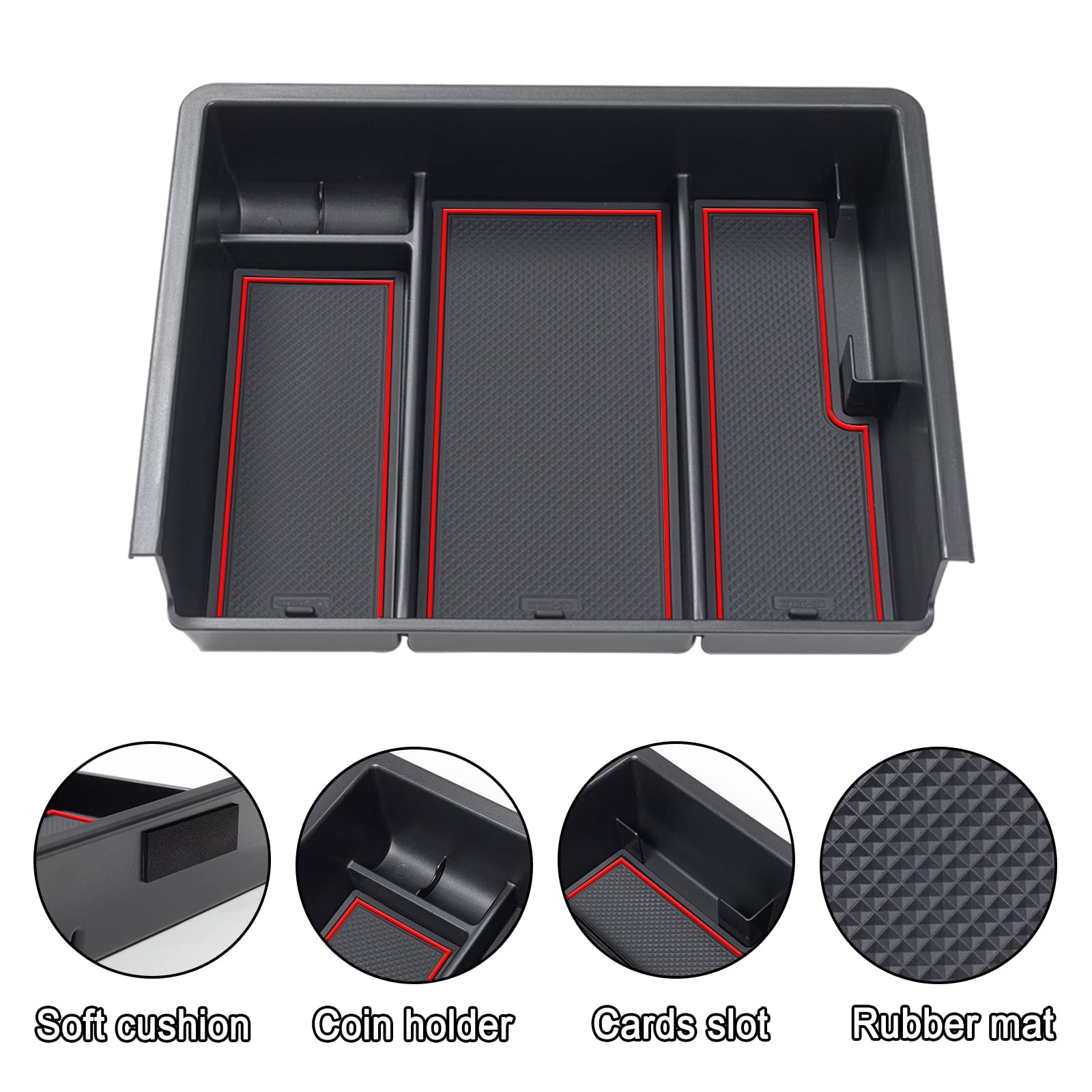 Jkcover Center Console Organizer Compatible With Chevy Silverado/Gmc Sierra 2014 2015 2016 2017 2018 1500/2500/3500Hd Accessorie