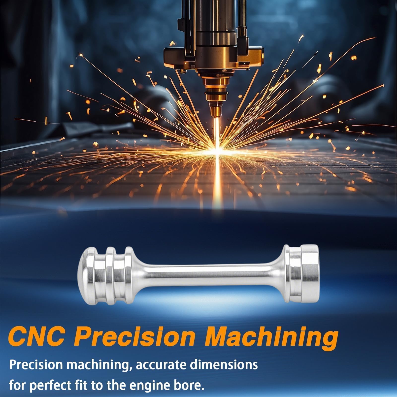 EVRBUL Engine Block Oil Gallery Plug Billet Aluminum Rear Passage Plug Oil Diverter Barbell Dumbbell Shaped Oil Galley Plug Comp