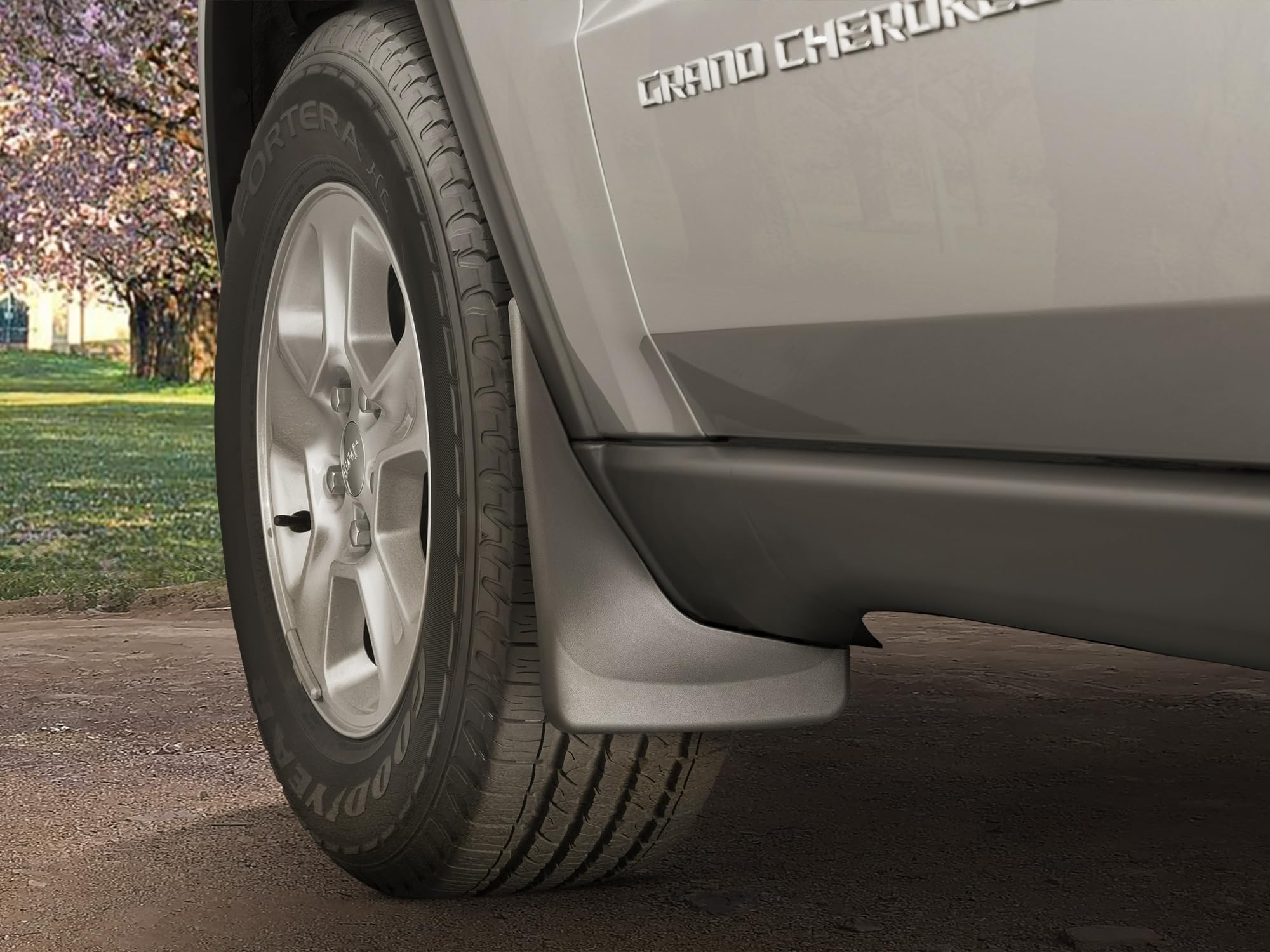 WeatherTech Custom No Drill Splash Guard MudFlaps for Ford F-150 Raptor - Front Pair (110150), Black