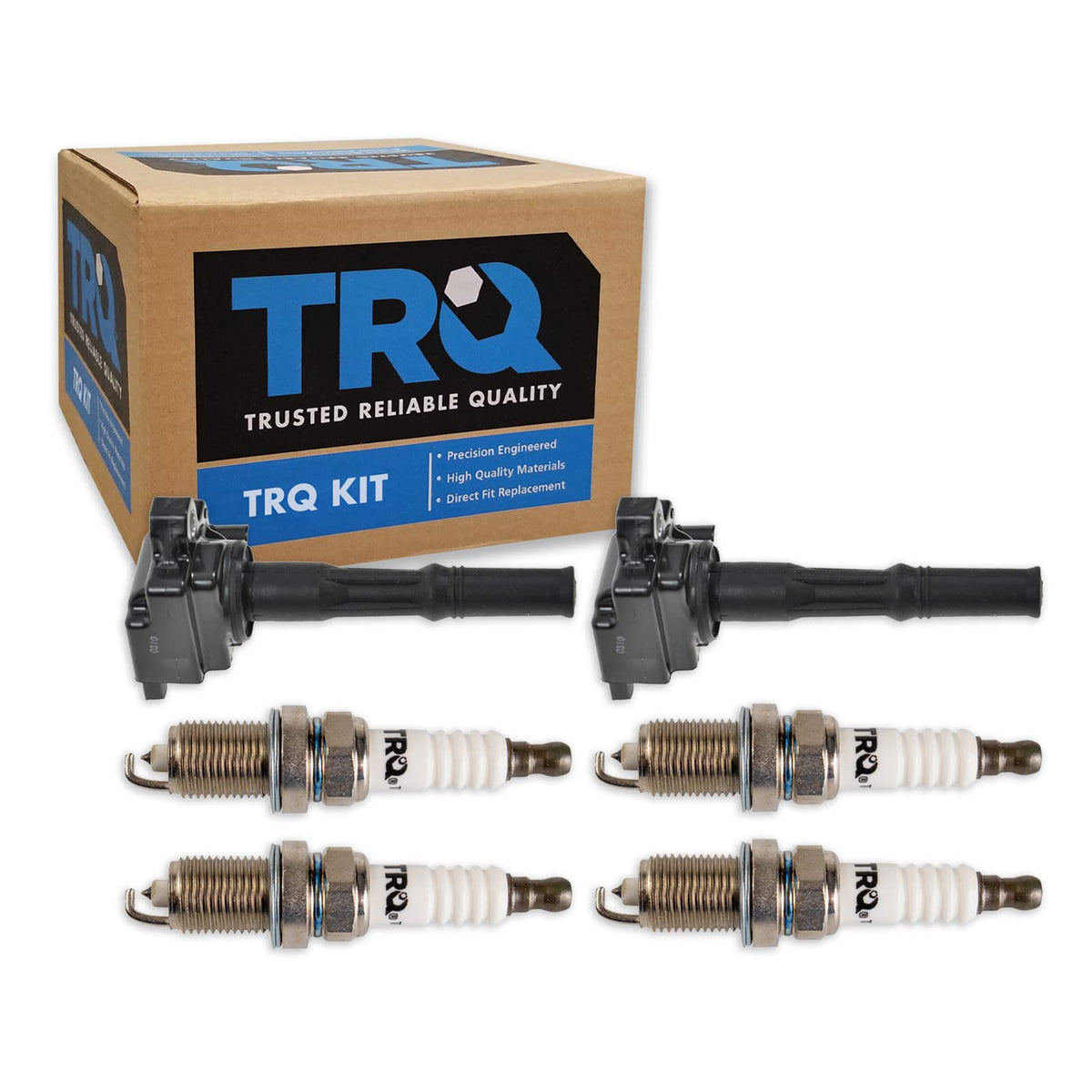 Trq Ignition Kit Ignition Coil Spark Plugs Compatible With 1996-1998 Toyota Paseo 1995-1998 Tercel