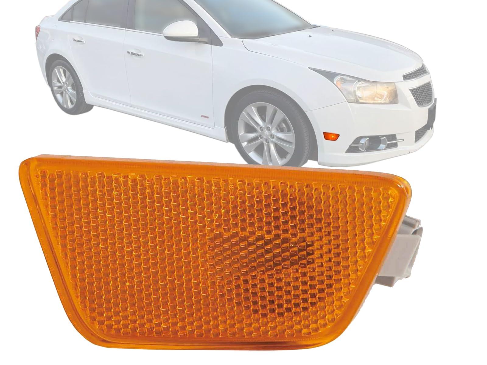 Auto Parts Avenue APA Replacement Side Marker Light for 2011 2012 2013 2014 2015 2016 Cruze LS LTZ ECO with Bulb Included Passen