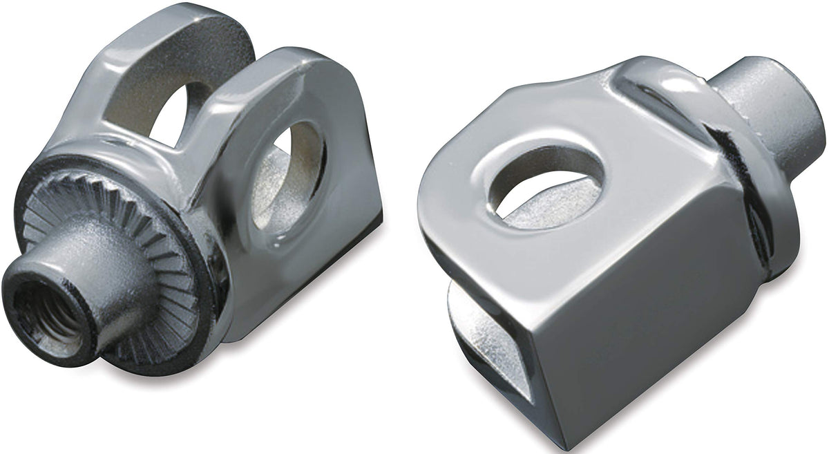 Kuryakyn 8808 Splined Male Mount Peg Adapters for Front/Rear Footpegs and Floorboards: Can-Am, Honda, Suzuki, Triumph Motorcycles, Chrome, 1 Pair