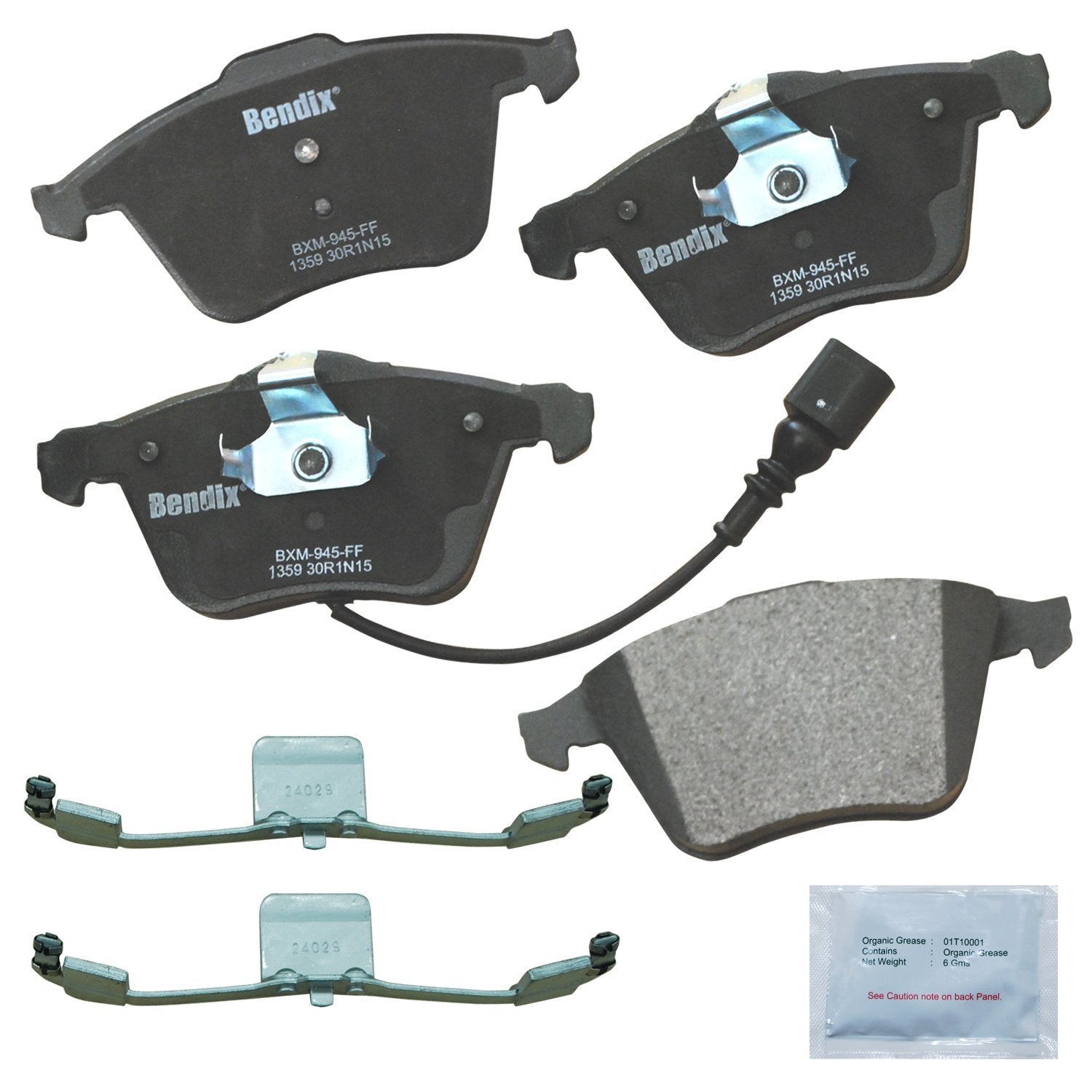 Bendix Priority1 Cfm1359 Semi-Metallic Front Brake Pads For Audi Tt 2007, Tt 2014-2010, Tt Quattro 2008, Tt Quattro 2011-2010, T