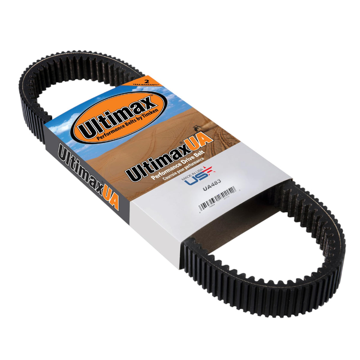 Ultimax UA ATV UA483 Drive Belt for CF Moto 500 CForce UForce ZForce Rancher OEM Replacement for 0180-055000-0001 0JY0-050001 with Decal Pack (Made in USA)