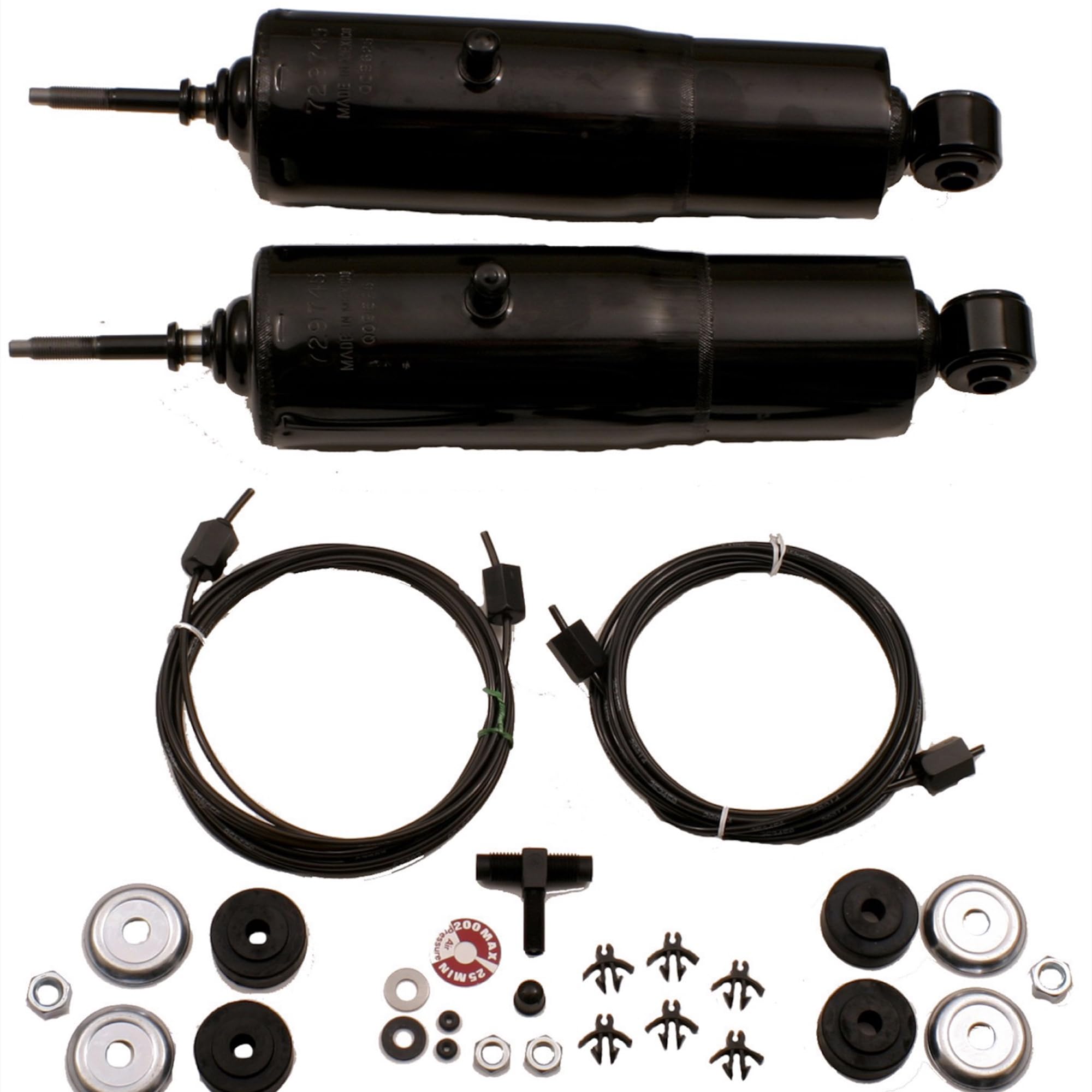 Gabriel 49173 Hijackers Rear Adjustable Air Shock Absorbers Fits Chevrolet Chevy Ii; Ford Bronco, E-100, E-150 Econoline & Club 