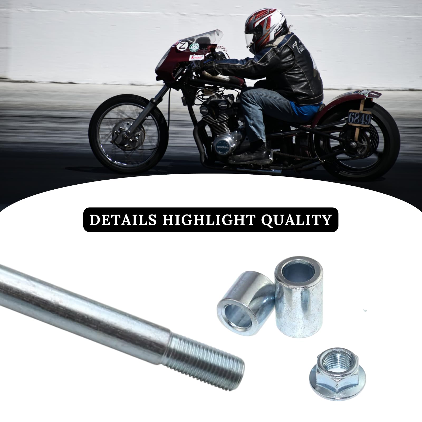 Siparts 15Mm 220Mm Front Rear Wheel Axle Spacers For Chinese 110Cc 125Cc 140Cc 150Cc 160Cc Pit Pro Trail Dirt Bike