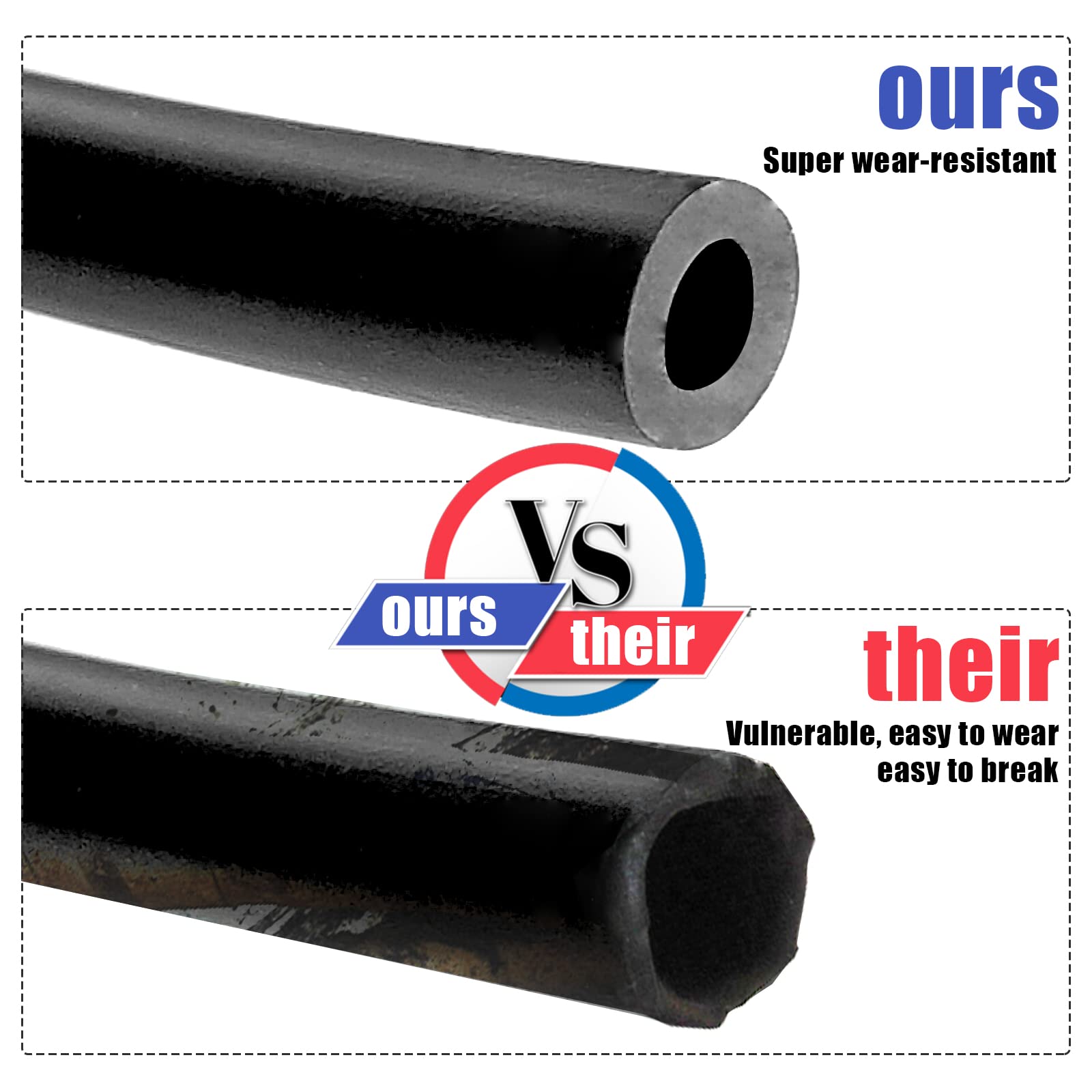 Windshield Washer Hose Kit-158 Inch (4M) Universal Washer Fluid Hose With 12Pcs Hose Connector,Connects The Water Tank And The W