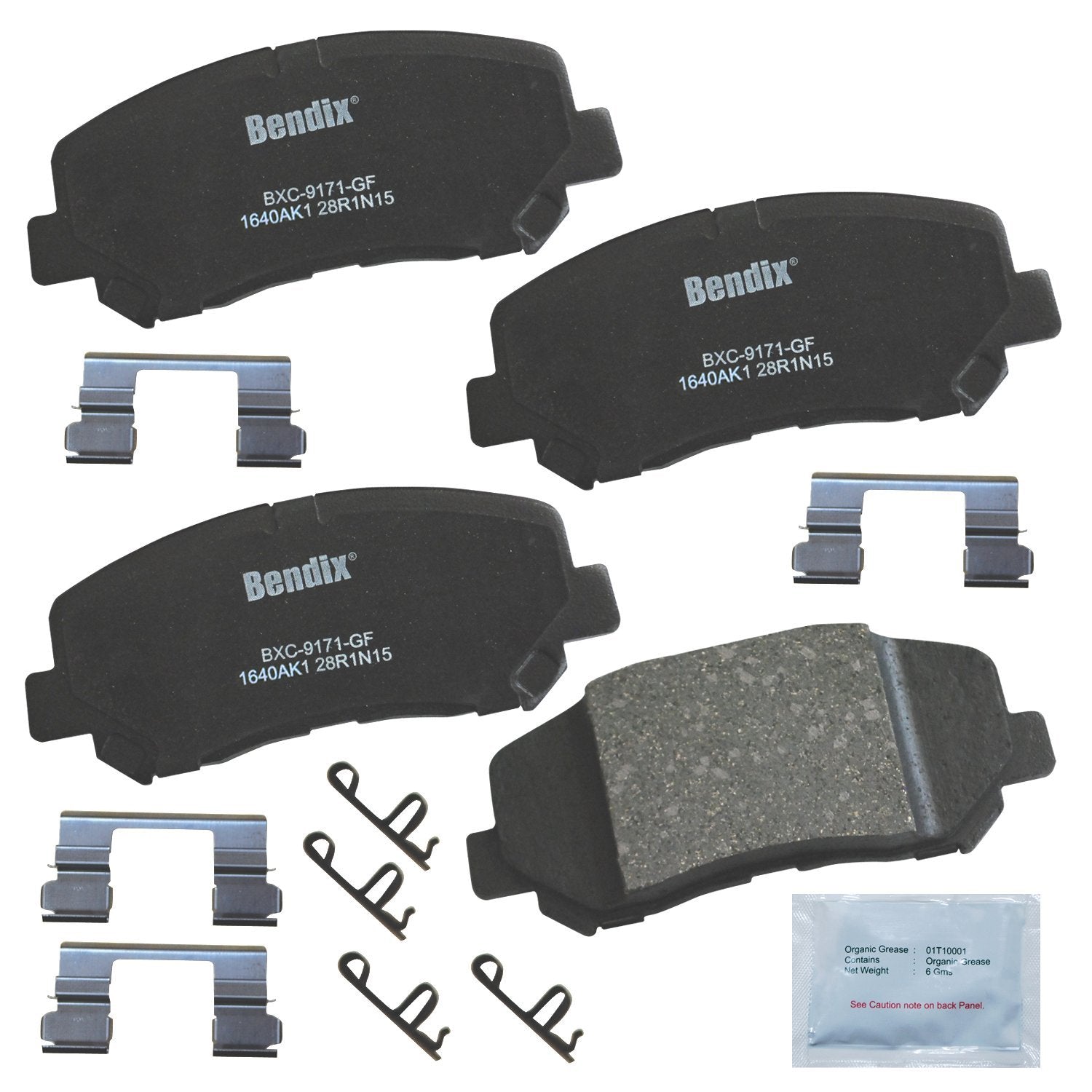 Bendix Priority1 Cfc1640Ak1 Ceramic Front Brake Pads For Jeep Cherokee 2018-2014