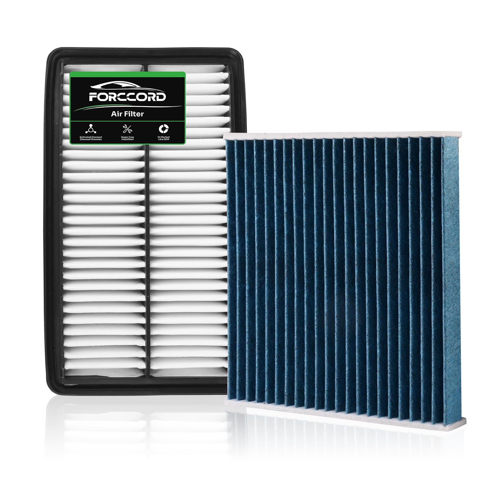 Forccord Cabin & Engine Air Filter Fit For Acura Tlx 2021-2025 L4 2.0L, Honda Odyssey V6 3.5L 2018-2025 Activated Carbon Cabin F