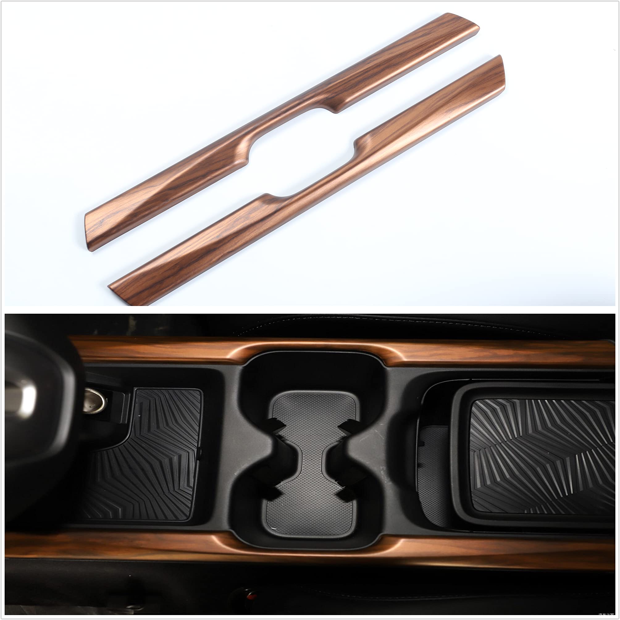 Antbooboo For Honda Crv 2017 2018 2019 Center Consoles Original Car Oem Style Water Cup Holder Panel Cover Stripe Trims For Cr-V Peach Wood Grain