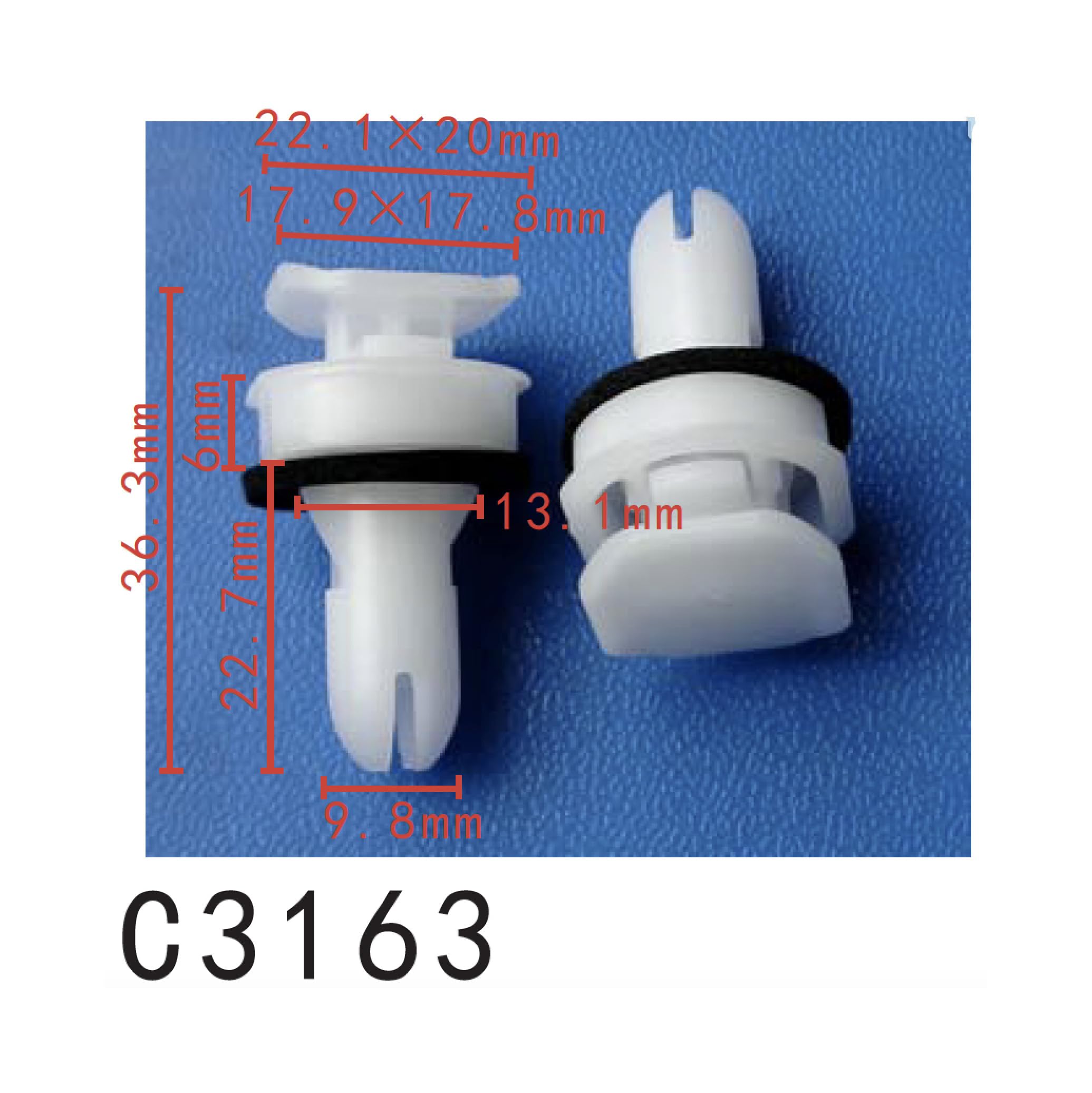 Autobahn88 Retainer Clip For Rocker Panel, Compatible With Honda (Oem: 91512Tz5A01) (Pack Of 20)