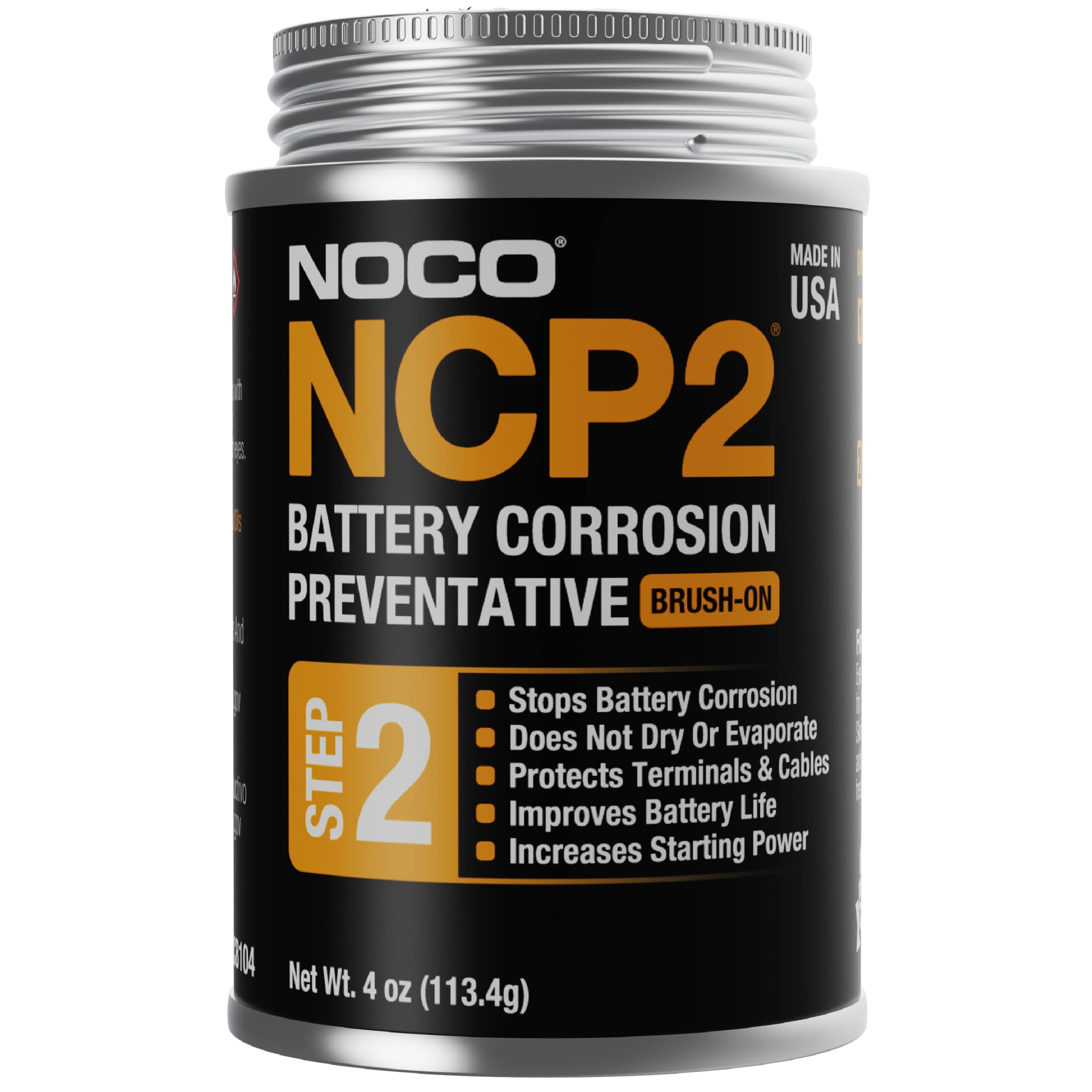 Noco Ncp2 Cb104 4 Oz Oil-Based Brush-On Battery Corrosion Preventative, Corrosion Inhibitor, And Battery Terminal Protector Grea