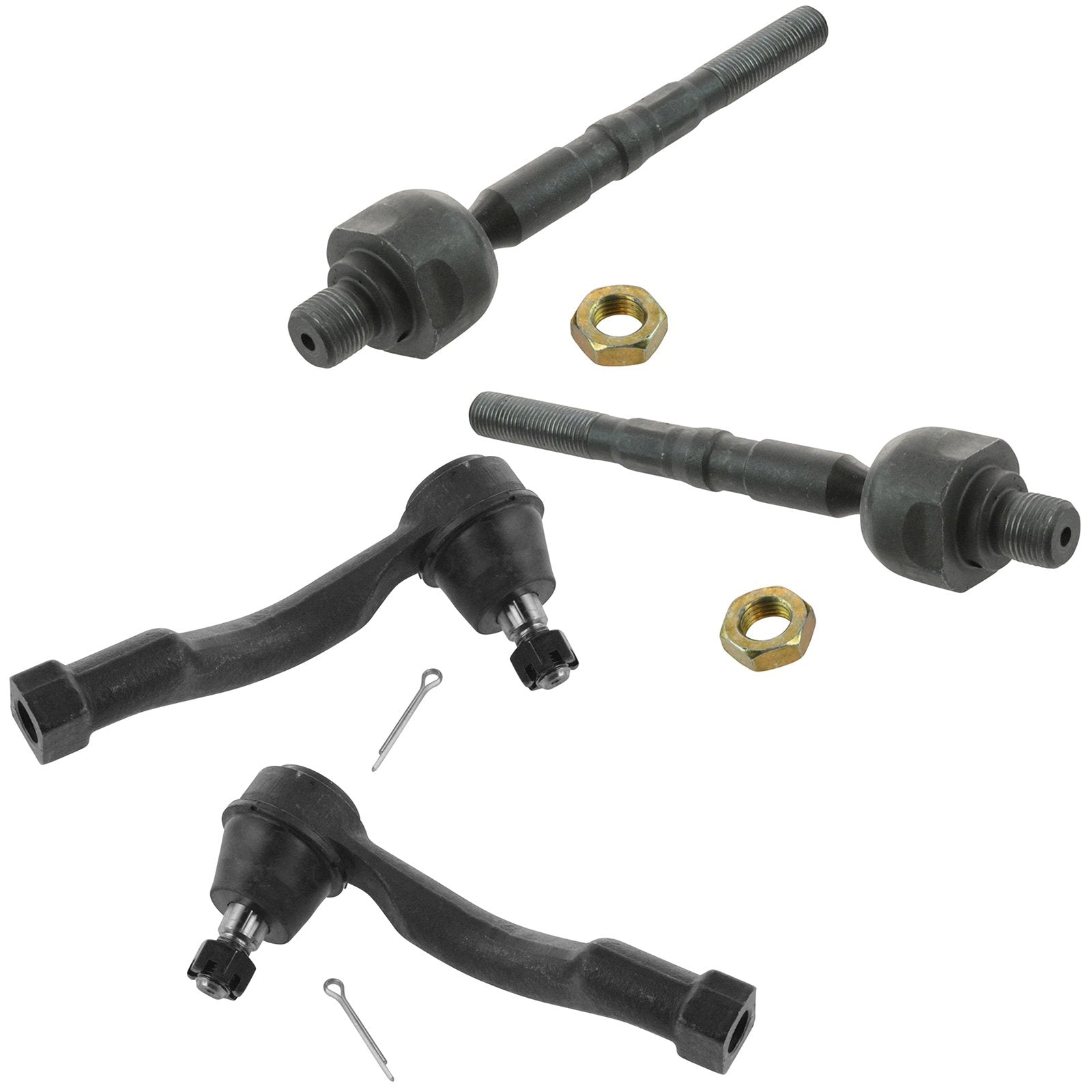 Trq Front Tie Rod Set Compatible With 2003-2009 Kia Sorento