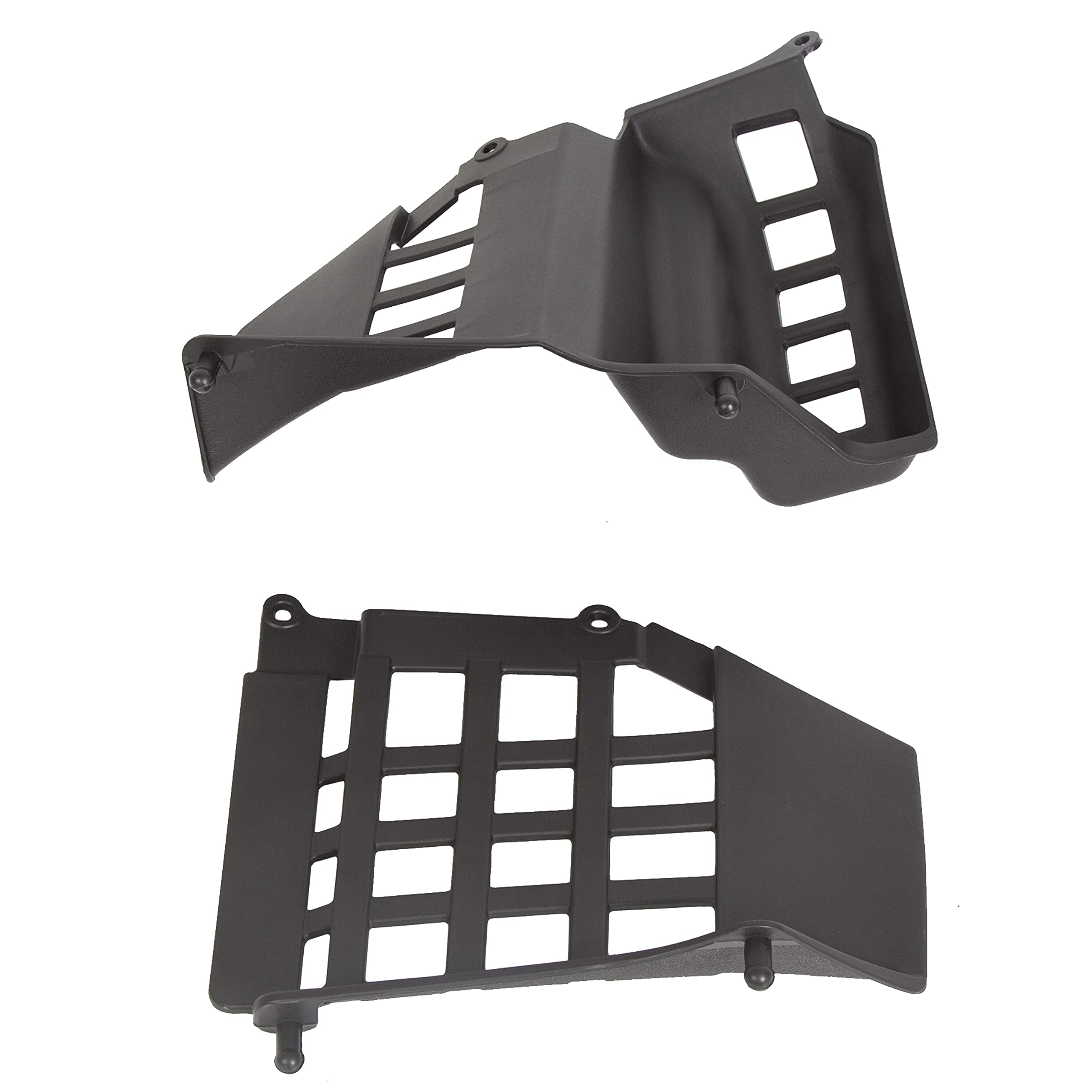 Ecotric Black Heel Guard Compatible With 1987-2006 Yamaha Banshee Replacement For 3Gg-21691-00-00 3Gg-21621-00-00 Left + Right (Pair)