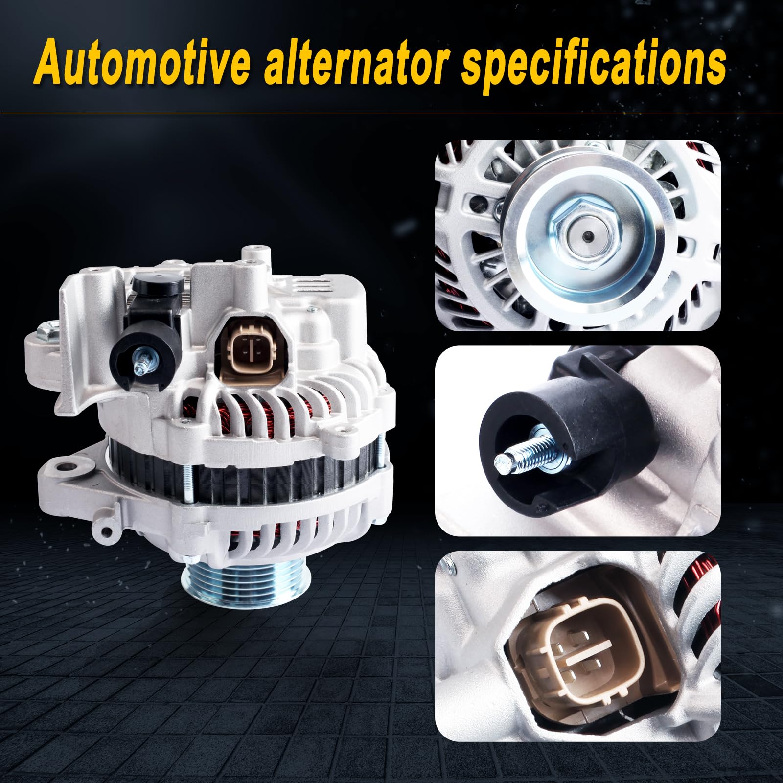 L-Sijin-L Alternator Compatible With Cr-V Crv 2015-2019, Tlx 2015-2020, Ilx 2016-2022, 2.4L L4, Alternator Replace For 104211-34