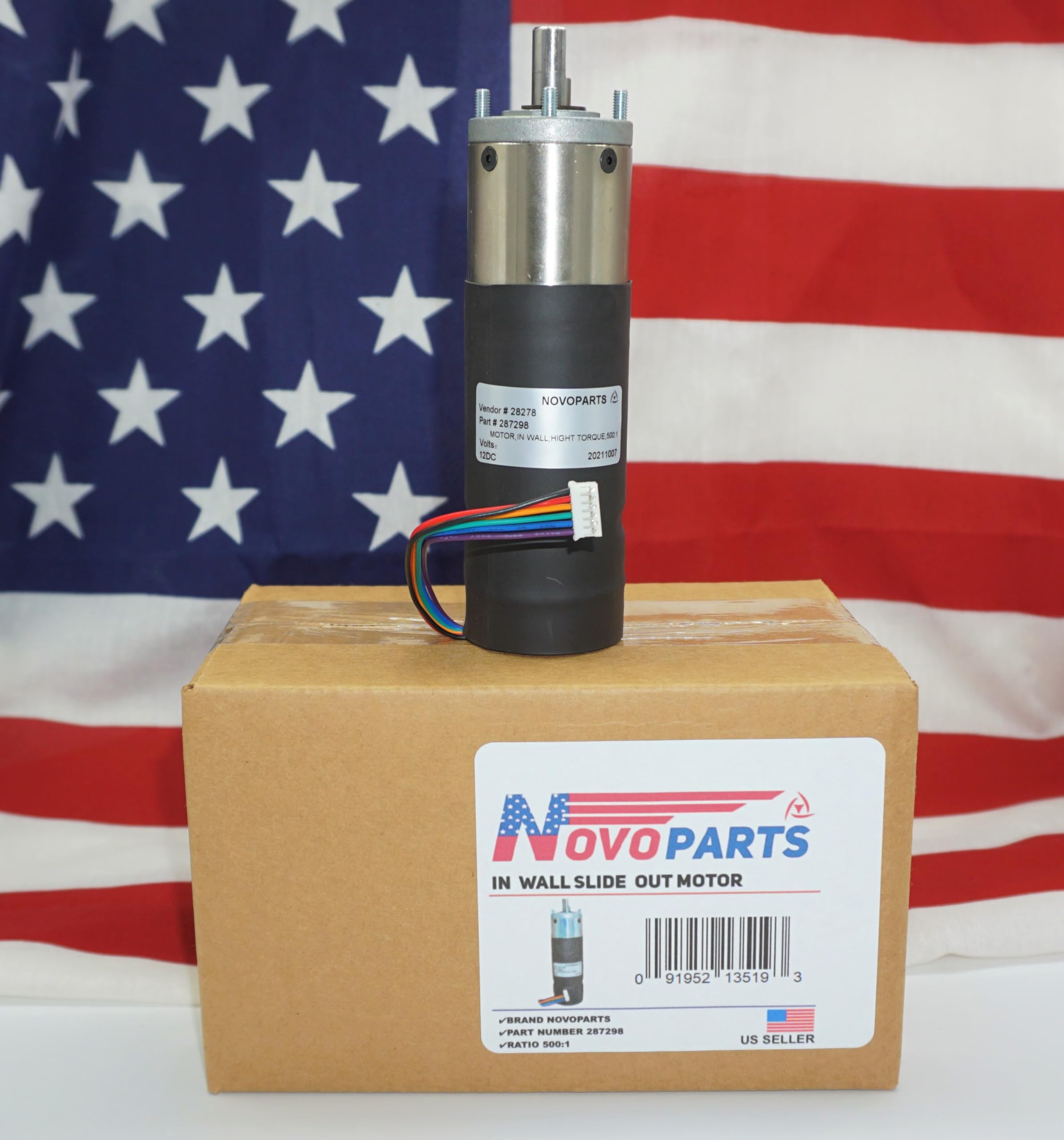 Novoparts 287298 In Wall Slide Out Motor 500:1 High Torque