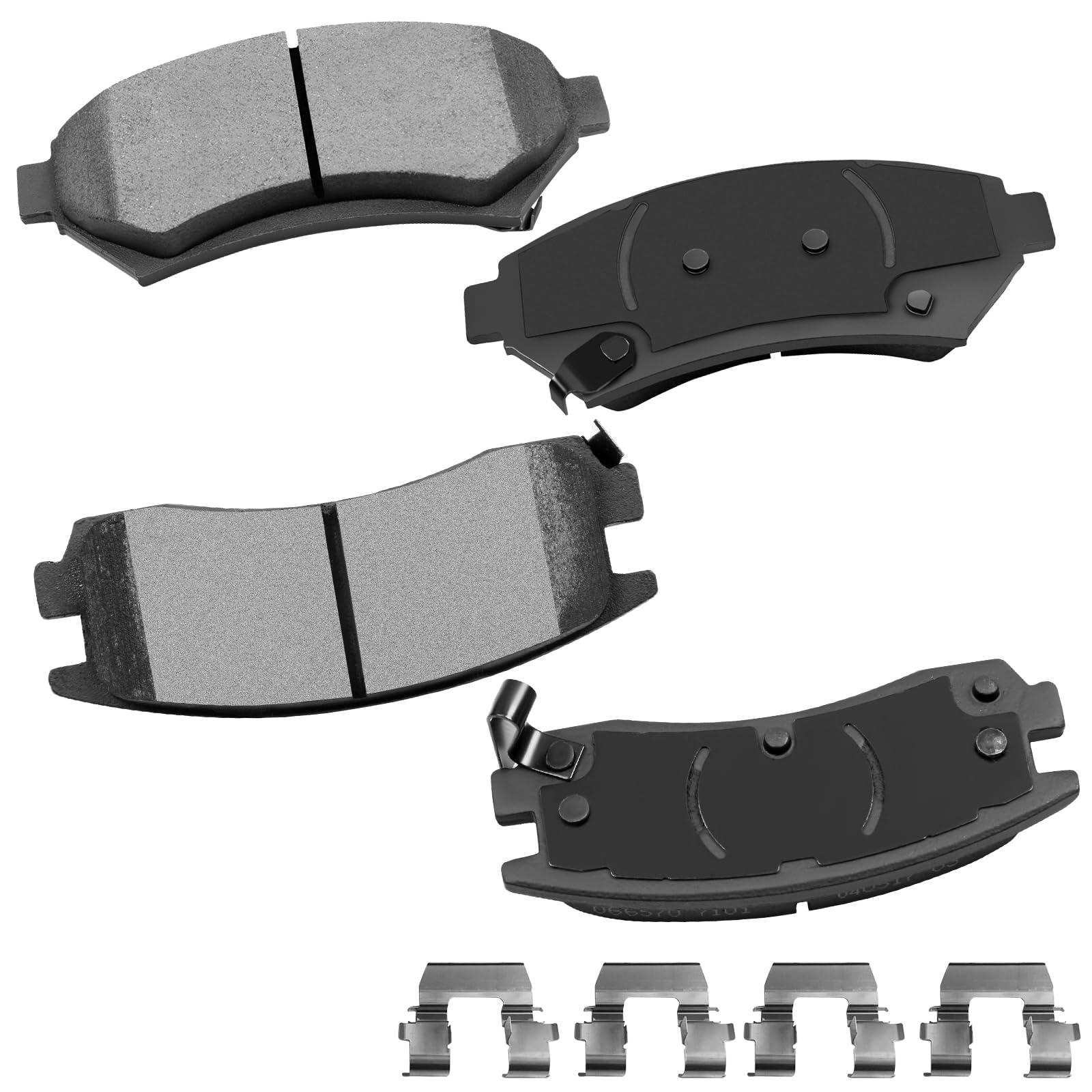 Cciyu D714 4Pcs Rear Ceramic Brake Pads Kits 2000-2005 For Buick Lesabre,1997-2005 For Buick Park Avenue,2004 For Cadillac Sevil