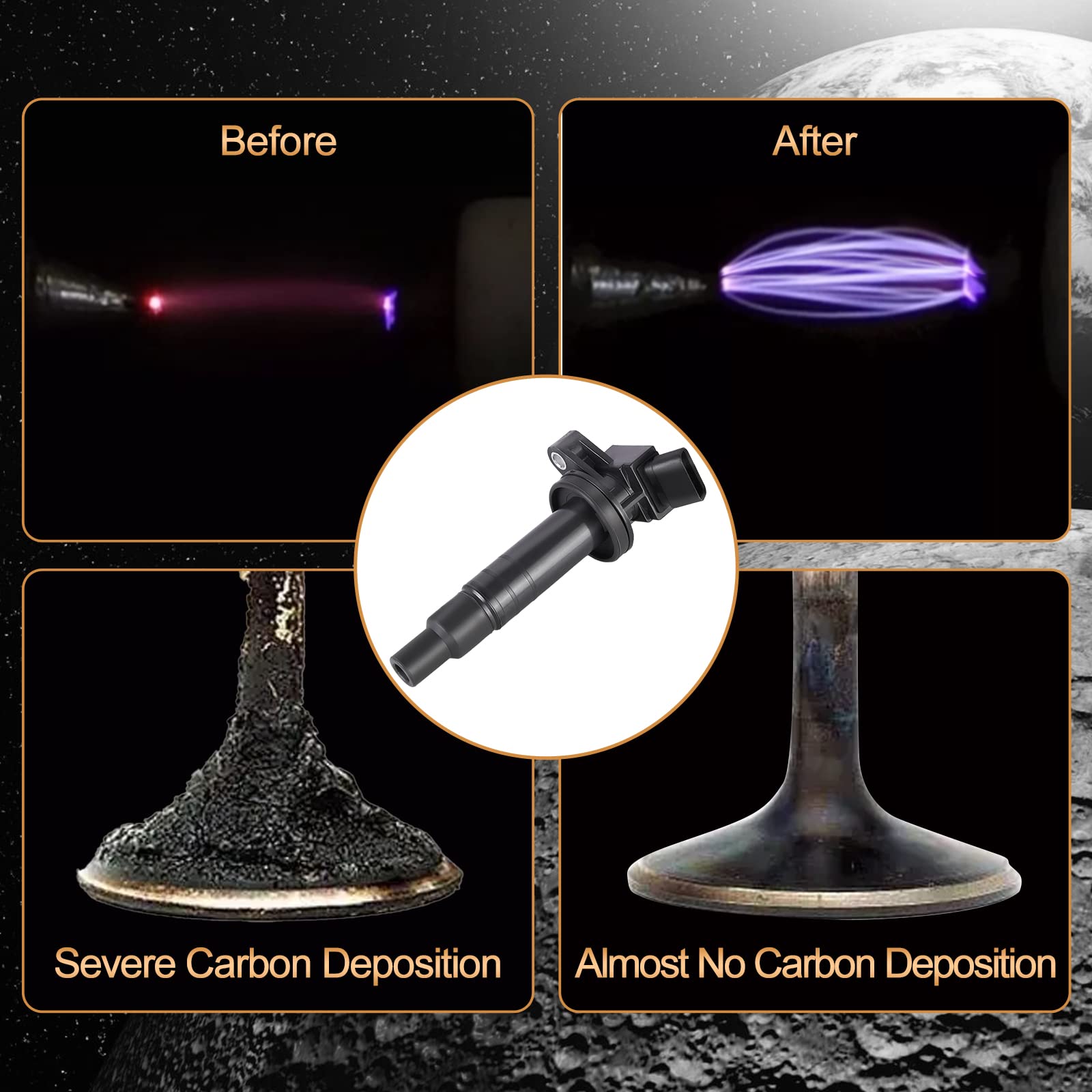 Ignition Coil Pack Fits For Toyota Corolla Matrix Celica, For Pontiac Vibe, For Chevy Prizm 2000 2001 2002 2003 2004 2005 2006 2