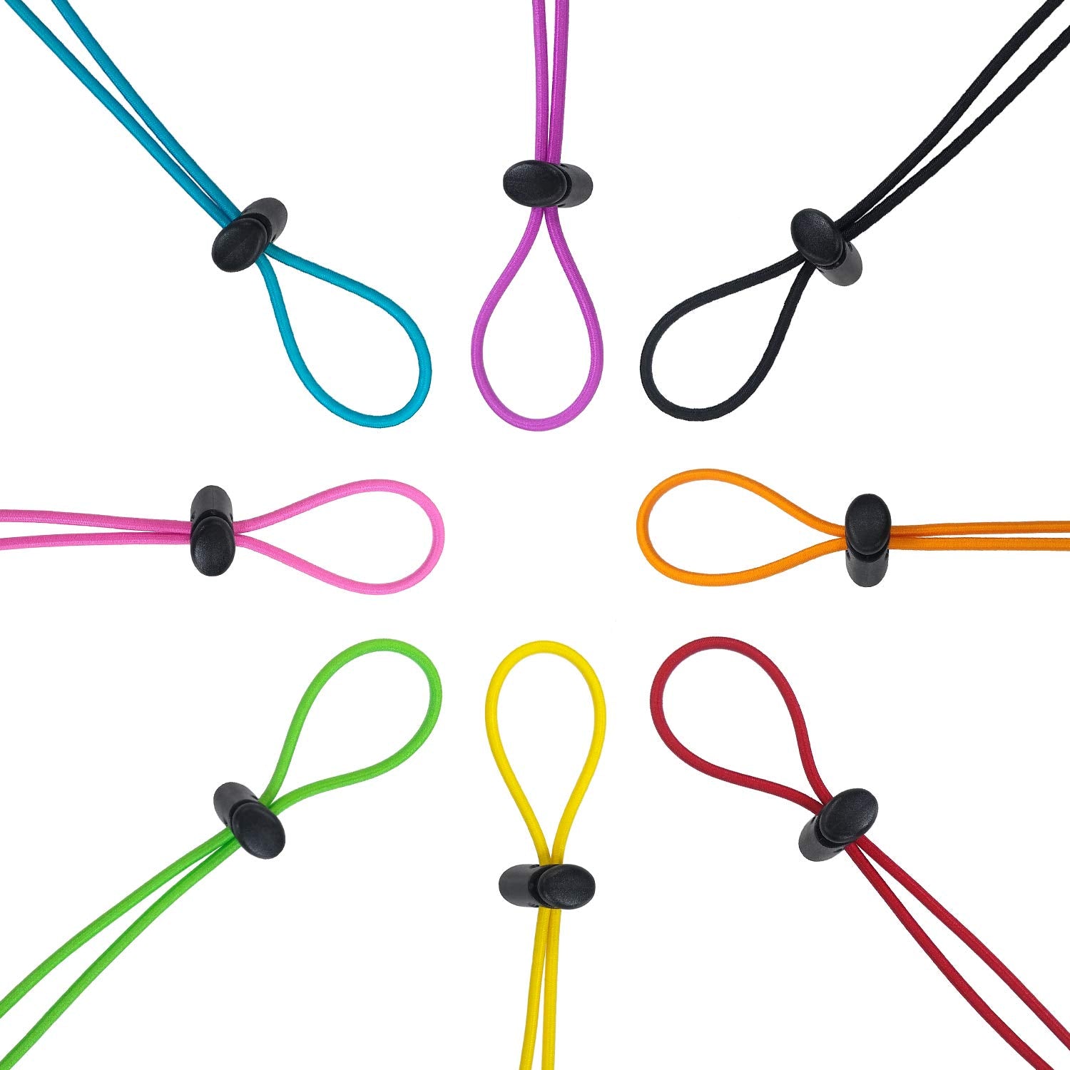 Flow Goggle Strap Kit (2-Pack) - Replacement Bungee Cord Straps For Swim Goggles (Solid Purple)