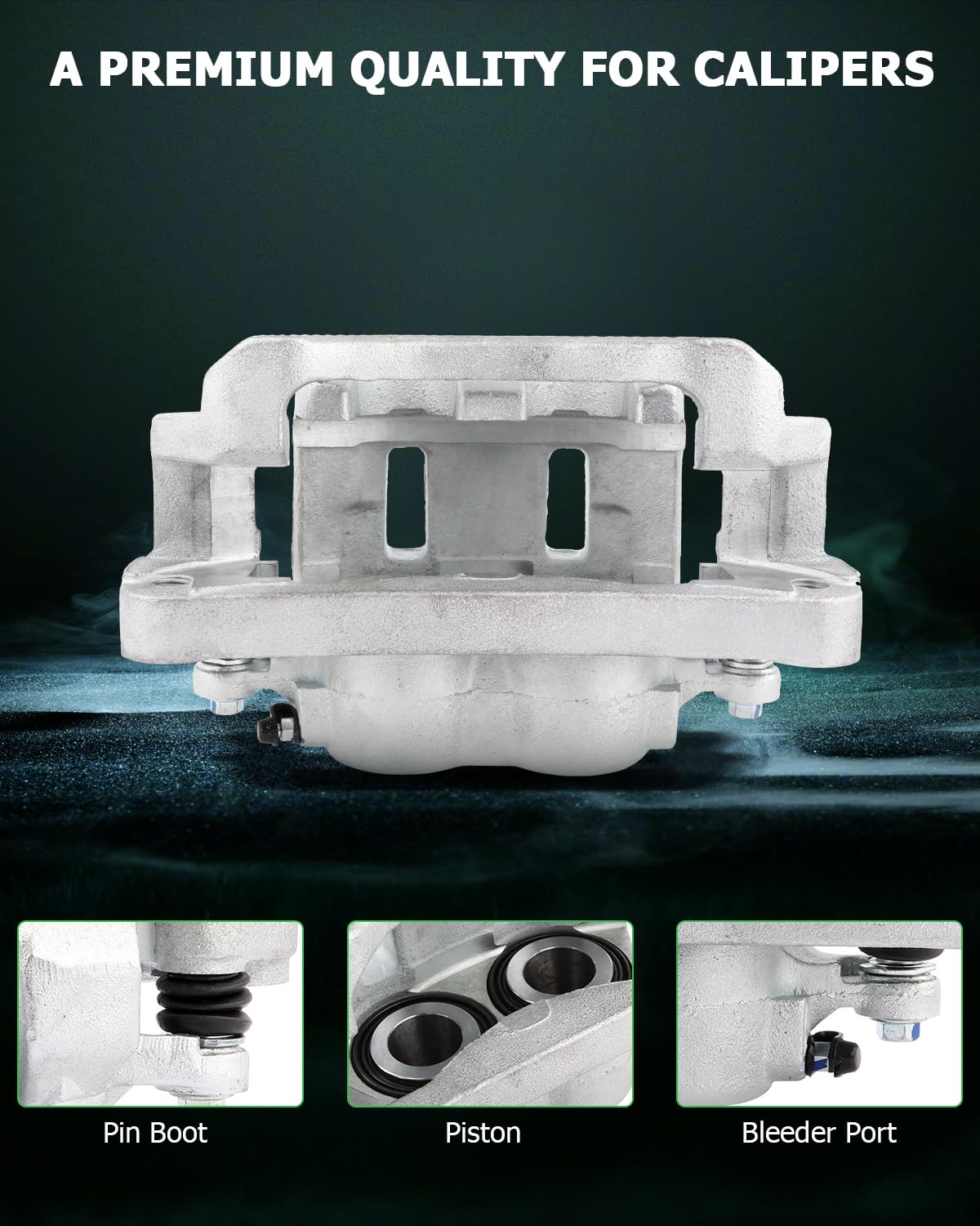 Scitoo Front Brake Calipers With Bracket 18-B4790 18-B4791 Compatible For Ford For Excursion, For F-250, For F-250 Super Duty, F