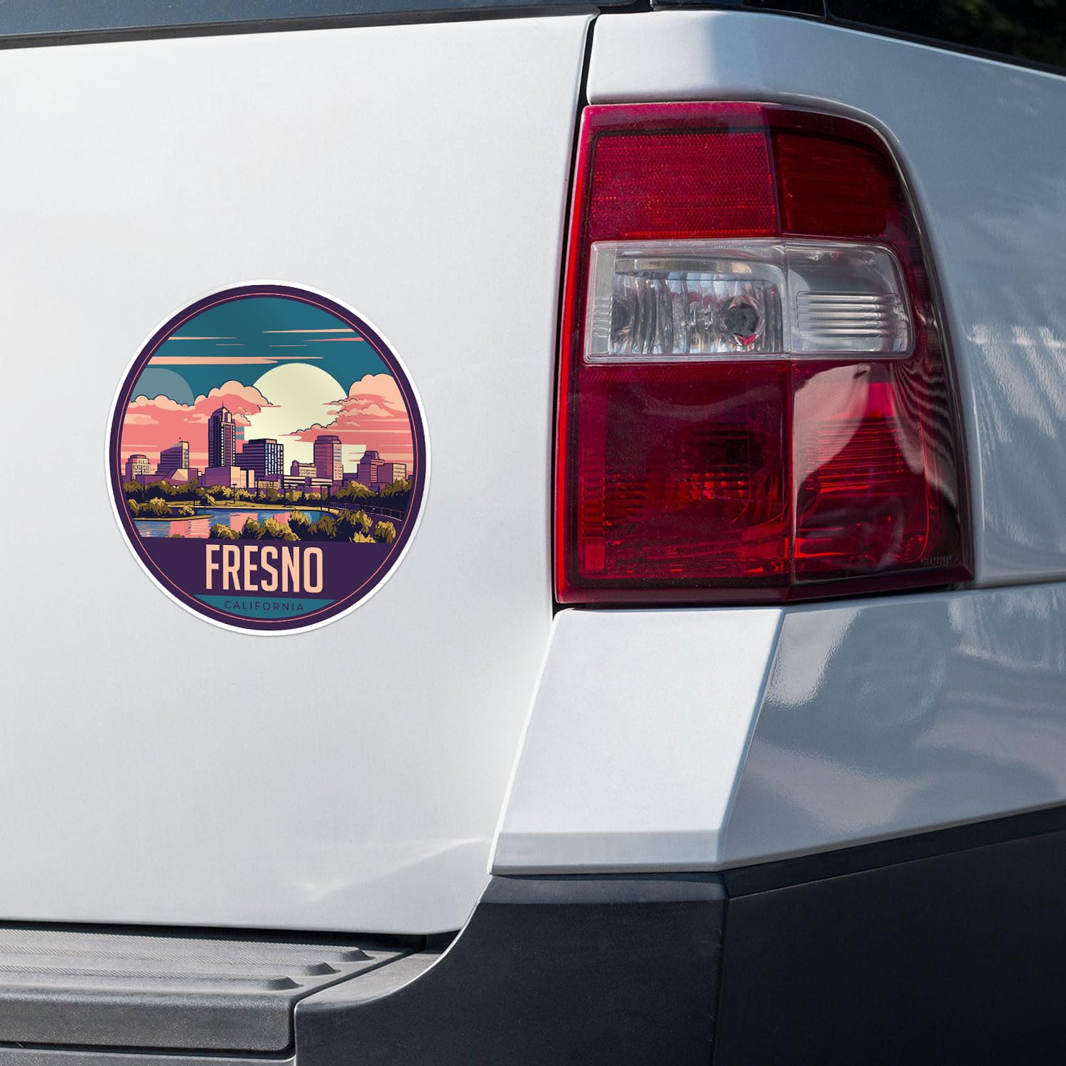 Fresno City Sticker - Waterproof Vinyl Decal for Car Bumper, Laptop, Water Bottle, Wall, and Window, Size - 3'' Longer Side